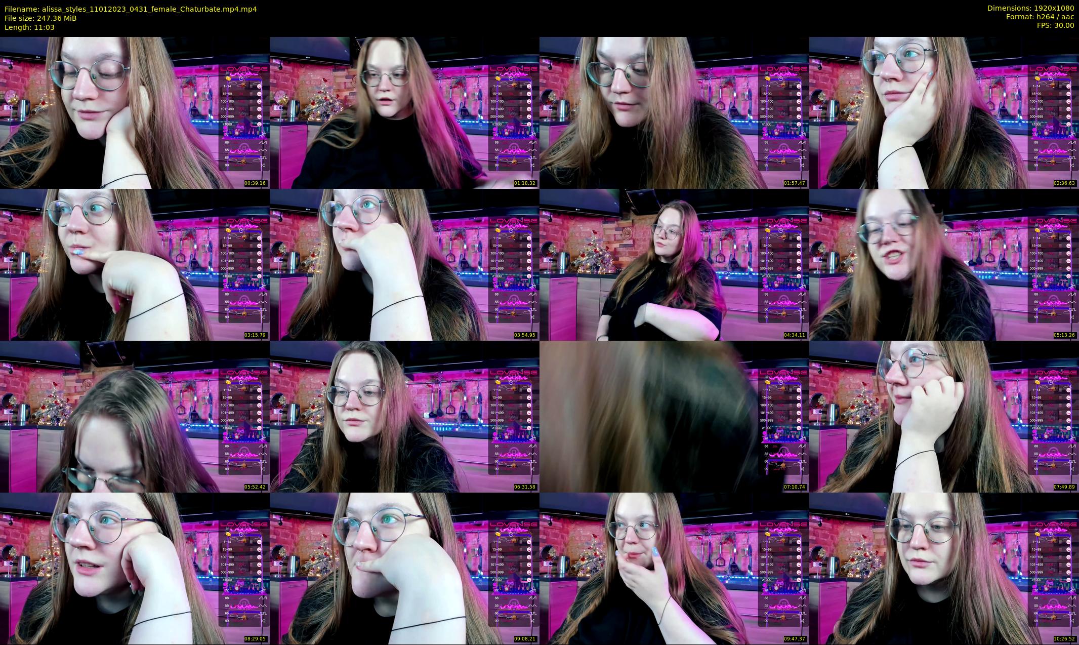 alissa_styles — 12 minute Chaturbate female cam show recording, 1080p, Jan 11, 2023