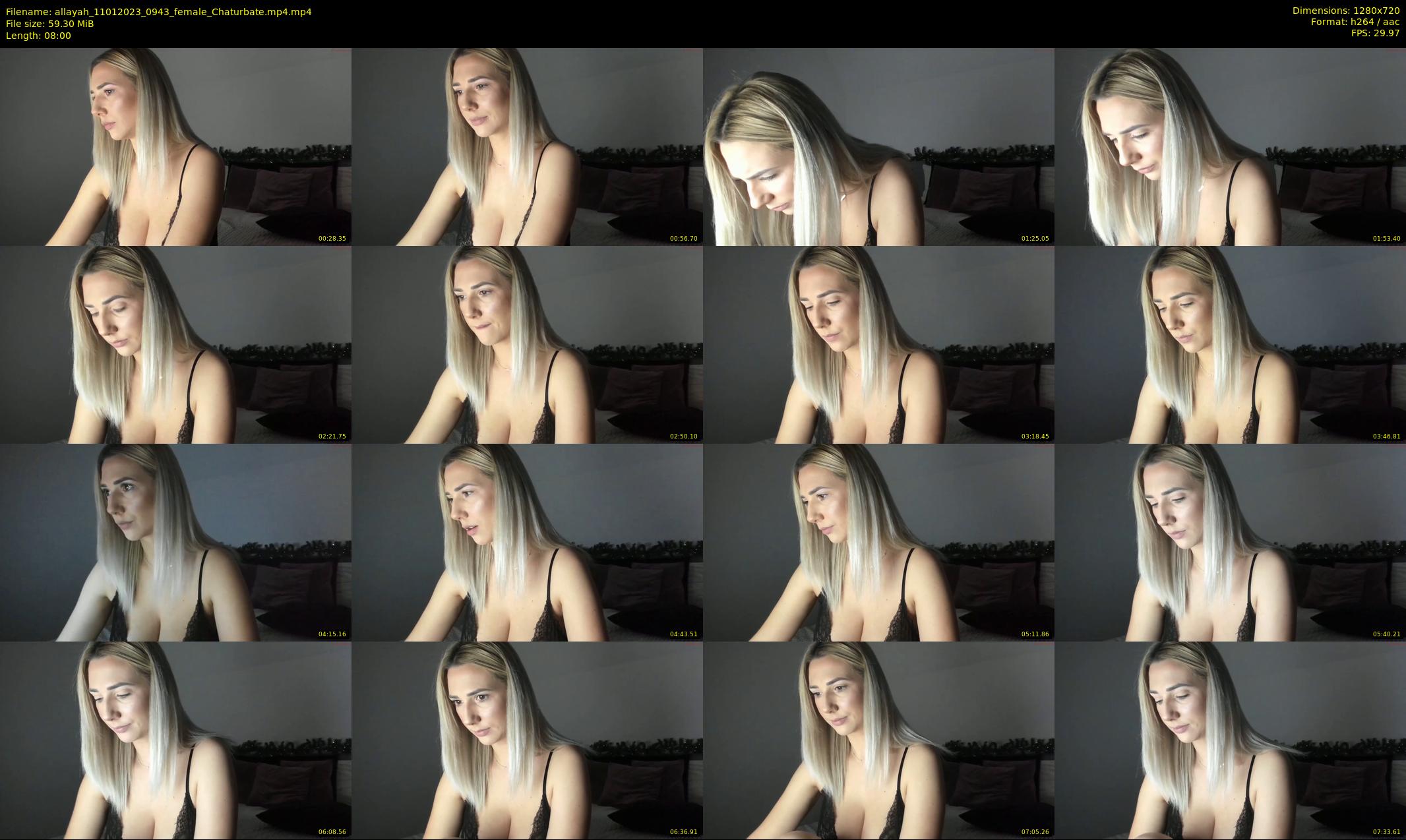 allayah — 8 minute Chaturbate female cam show recording, 720p, Jan 11, 2023
