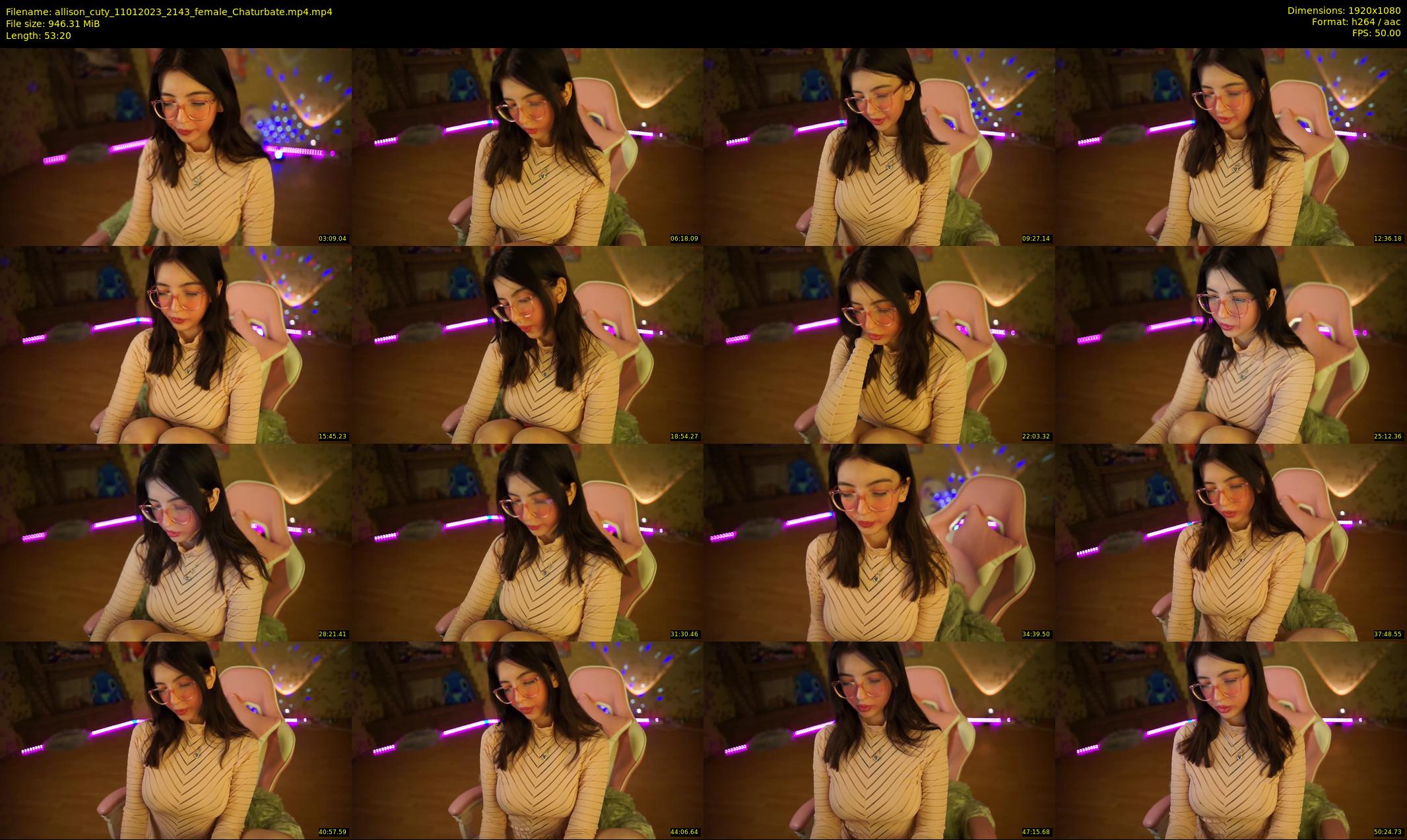 allison_cuty — 54 minute Chaturbate female cam show recording, 1080p, Jan 11, 2023