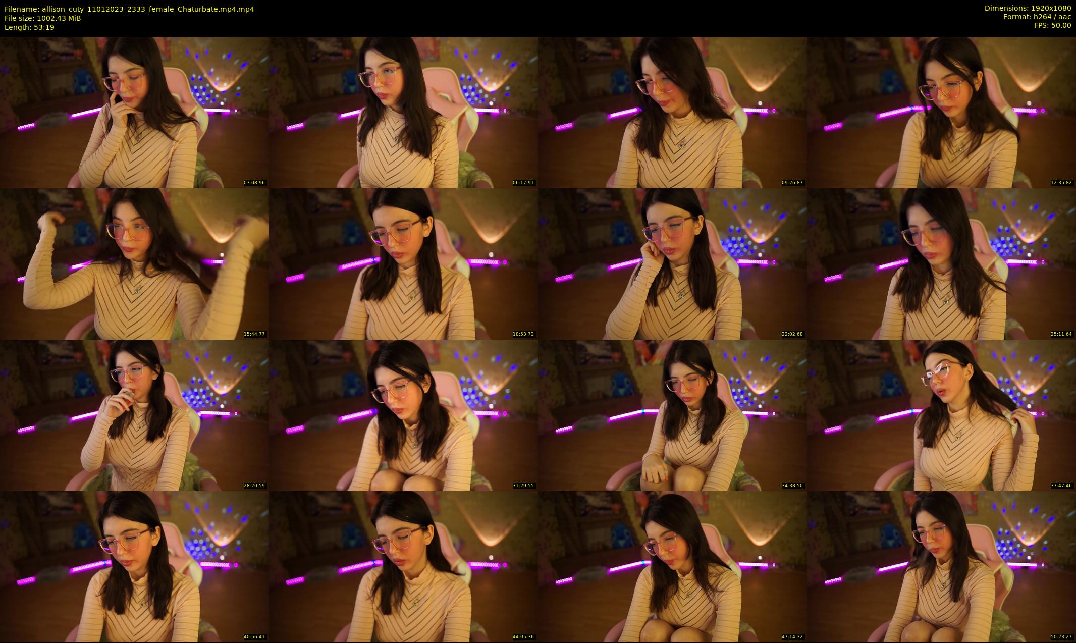 allison_cuty — 54 minute Chaturbate female cam show recording, 1080p, Jan 11, 2023
