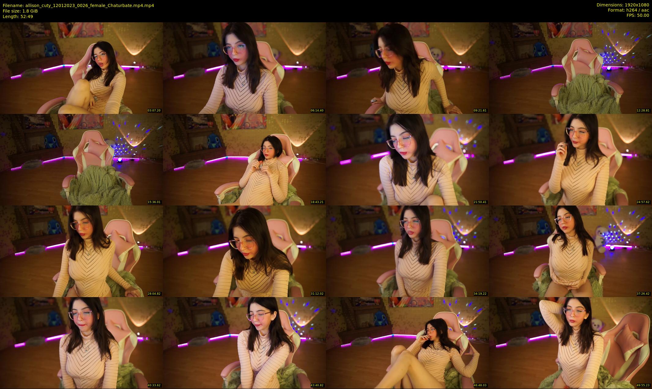 allison_cuty — 53 minute Chaturbate female cam show recording, 1080p, Jan 12, 2023