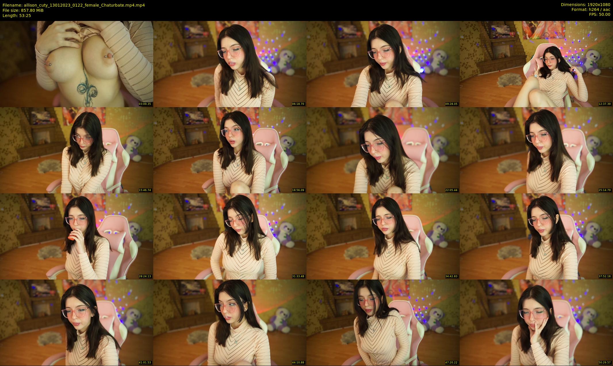 allison_cuty — 54 minute Chaturbate female cam show recording, 1080p, Jan 13, 2023