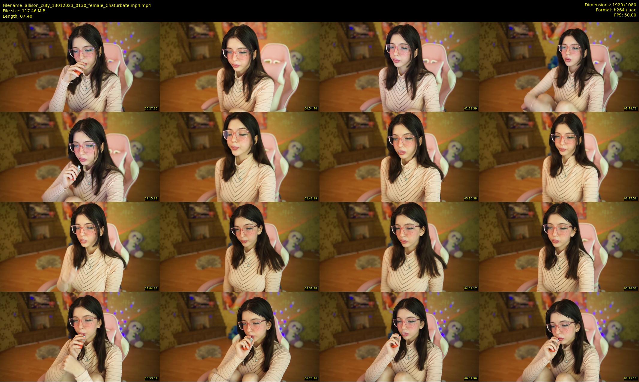allison_cuty — 8 minute Chaturbate female cam show recording, 1080p, Jan 13, 2023