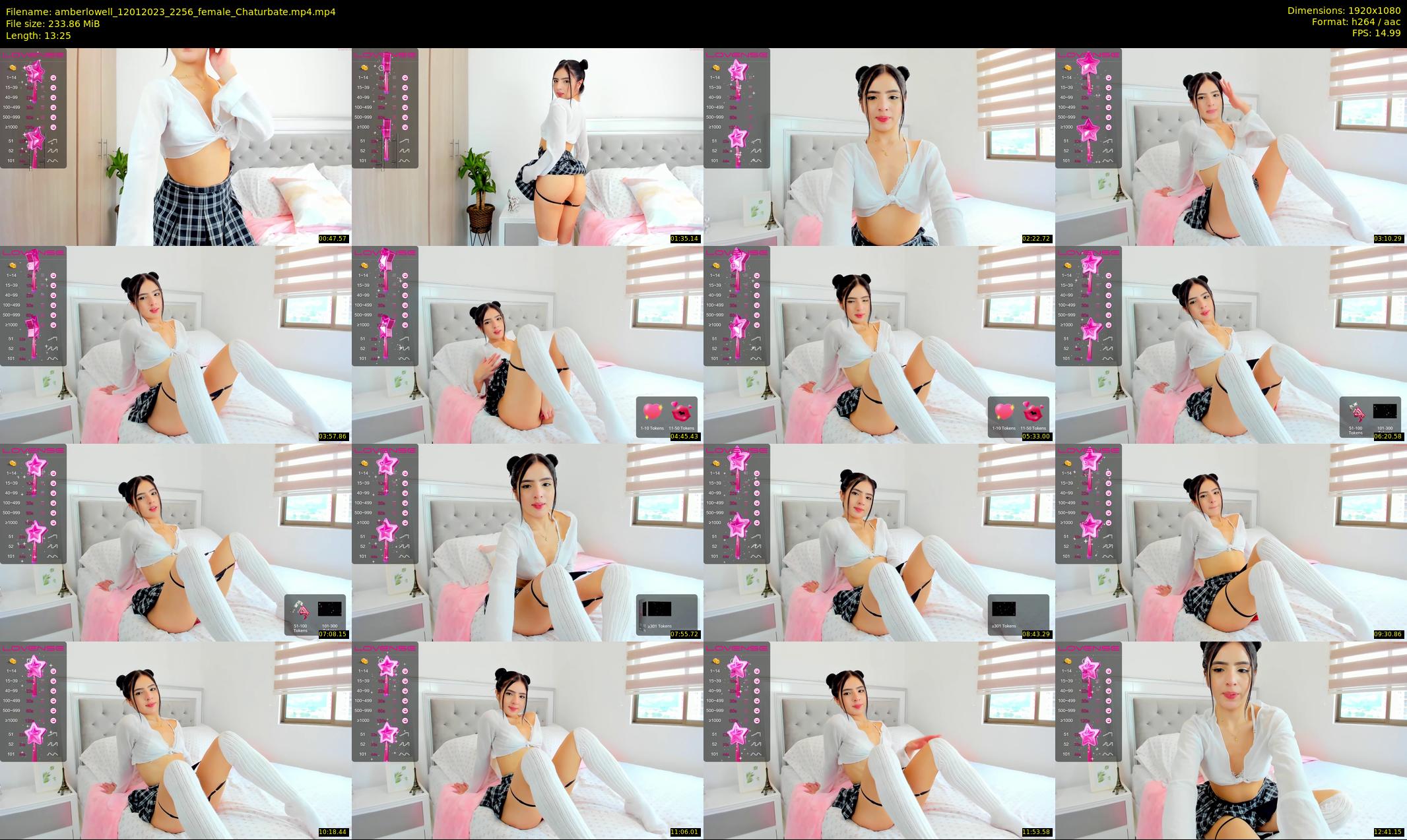 amberlowell — 14 minute Chaturbate female cam show recording, 1080p, Jan 12, 2023