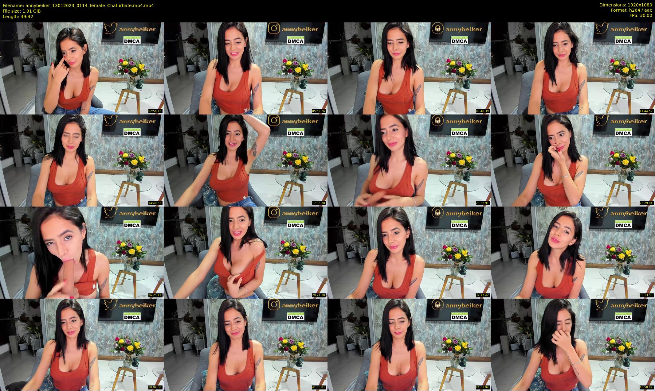 annybeiker — 50 minute Chaturbate female cam show recording, 1080p, Jan 13, 2023