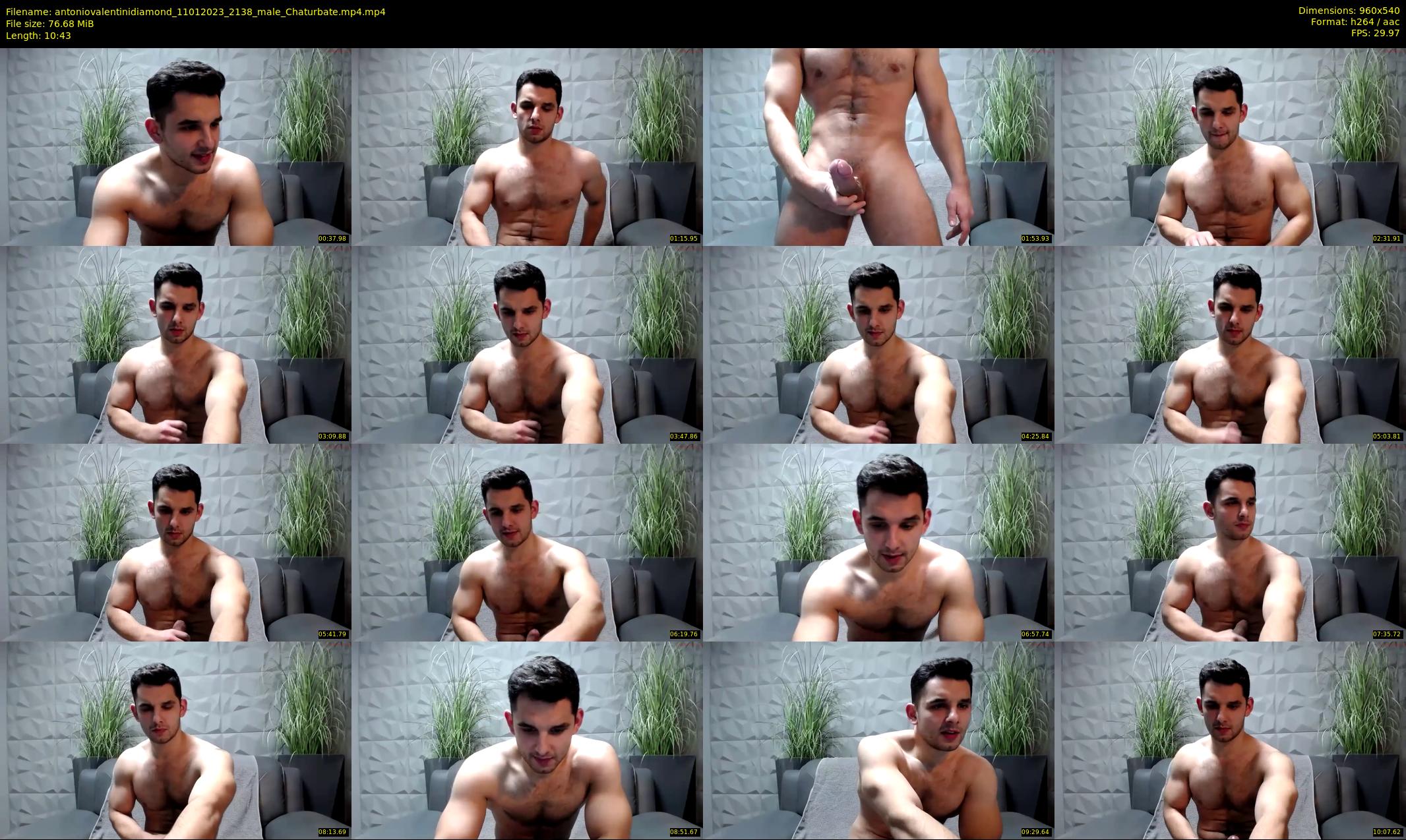 antoniovalentinidiamond — 11 minute Chaturbate male cam show recording, 480p, Jan 11, 2023