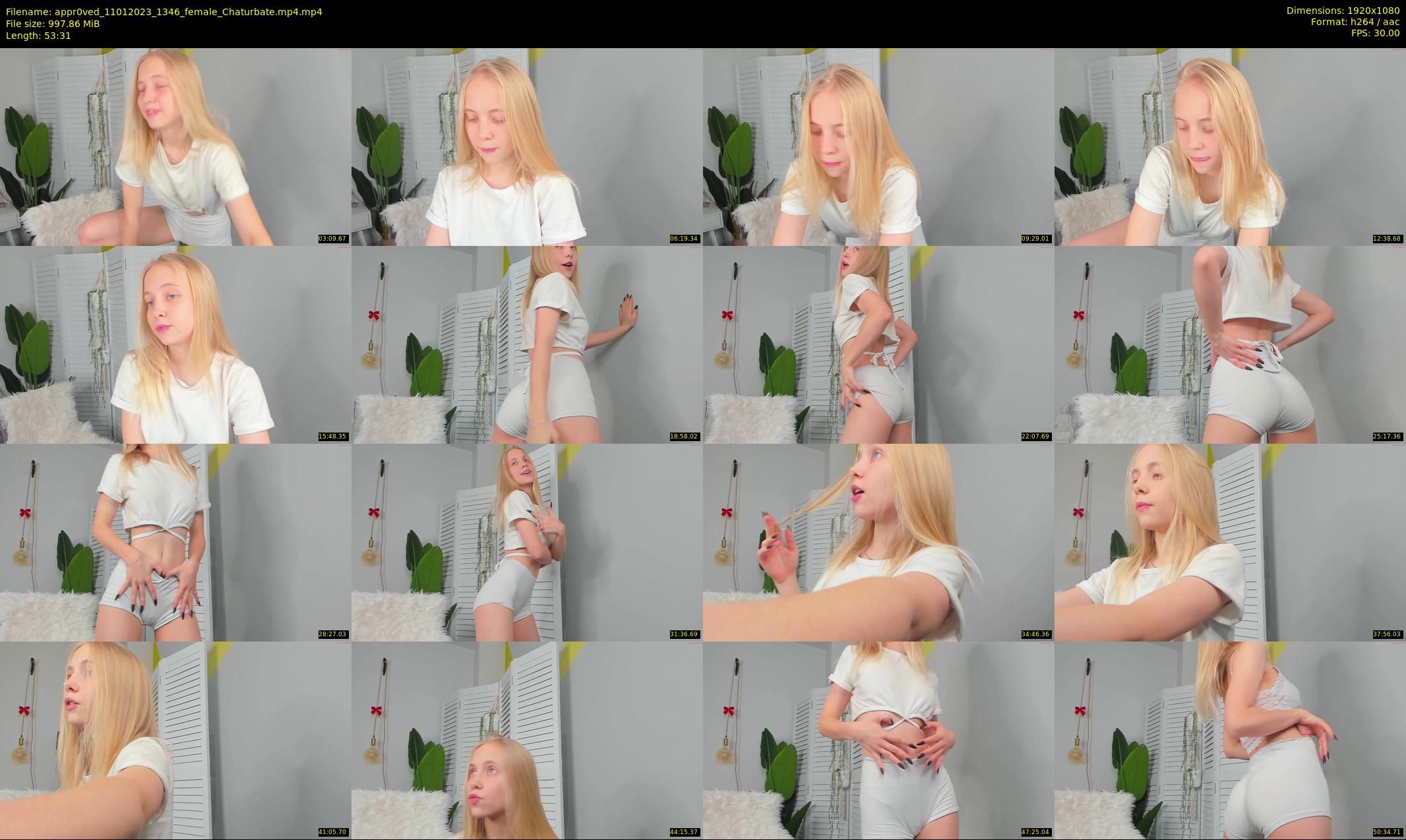 appr0ved — 54 minute Chaturbate female cam show recording, 1080p, Jan 11, 2023