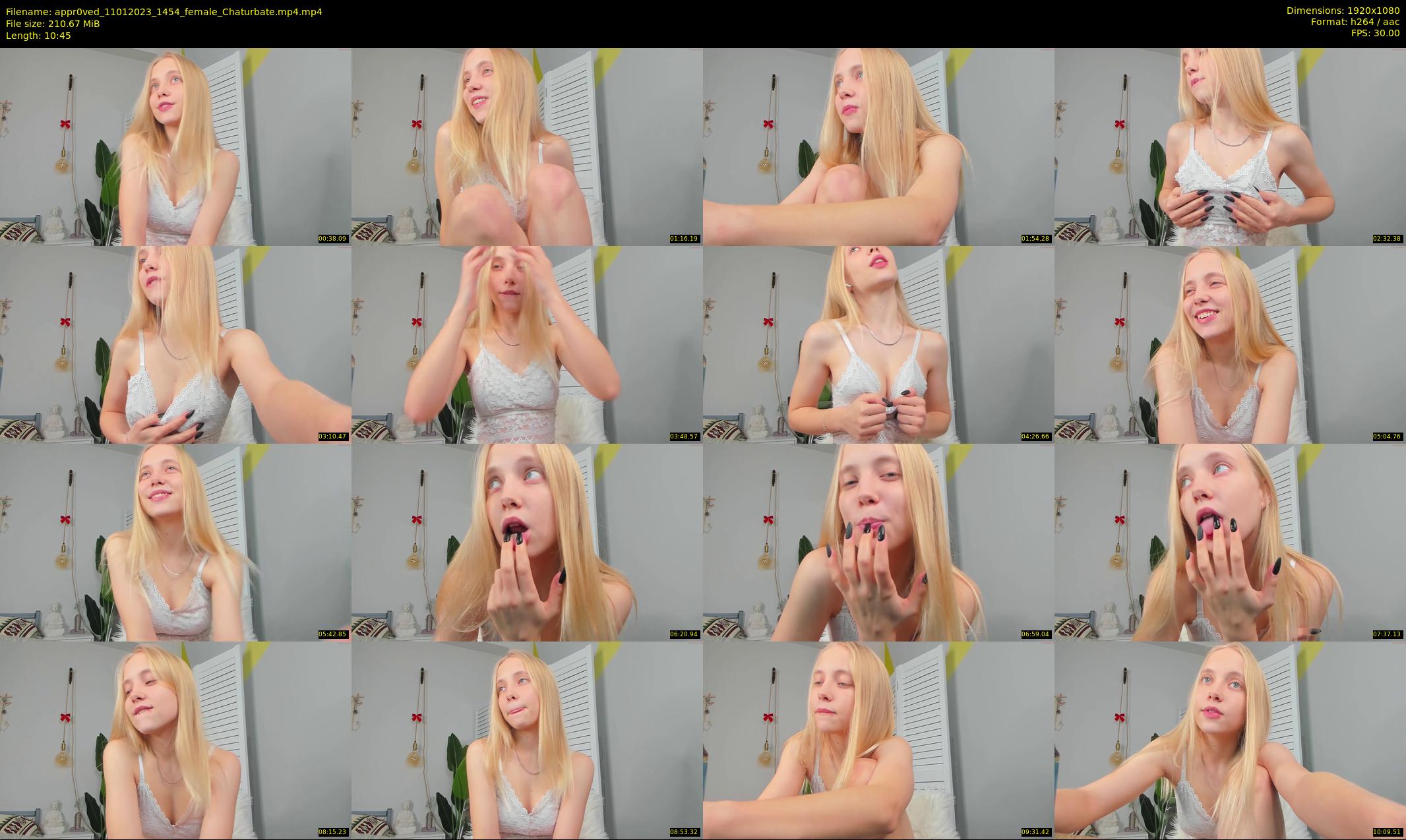 appr0ved — 11 minute Chaturbate female cam show recording, 1080p, Jan 11, 2023