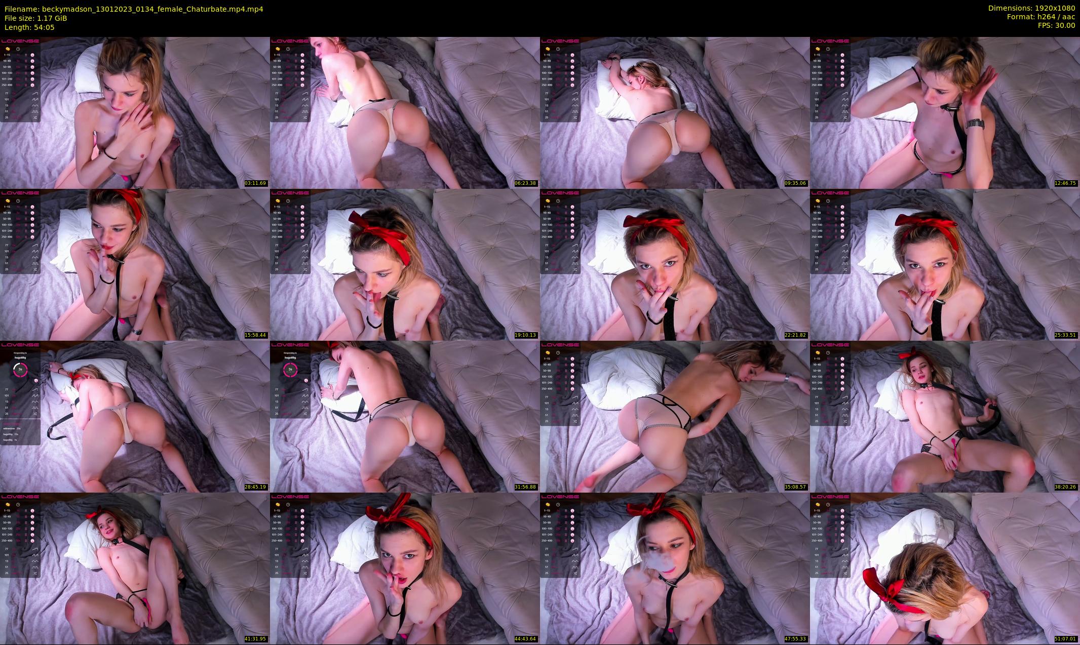 beckymadson — 55 minute Chaturbate female cam show recording, 1080p, Jan 13, 2023
