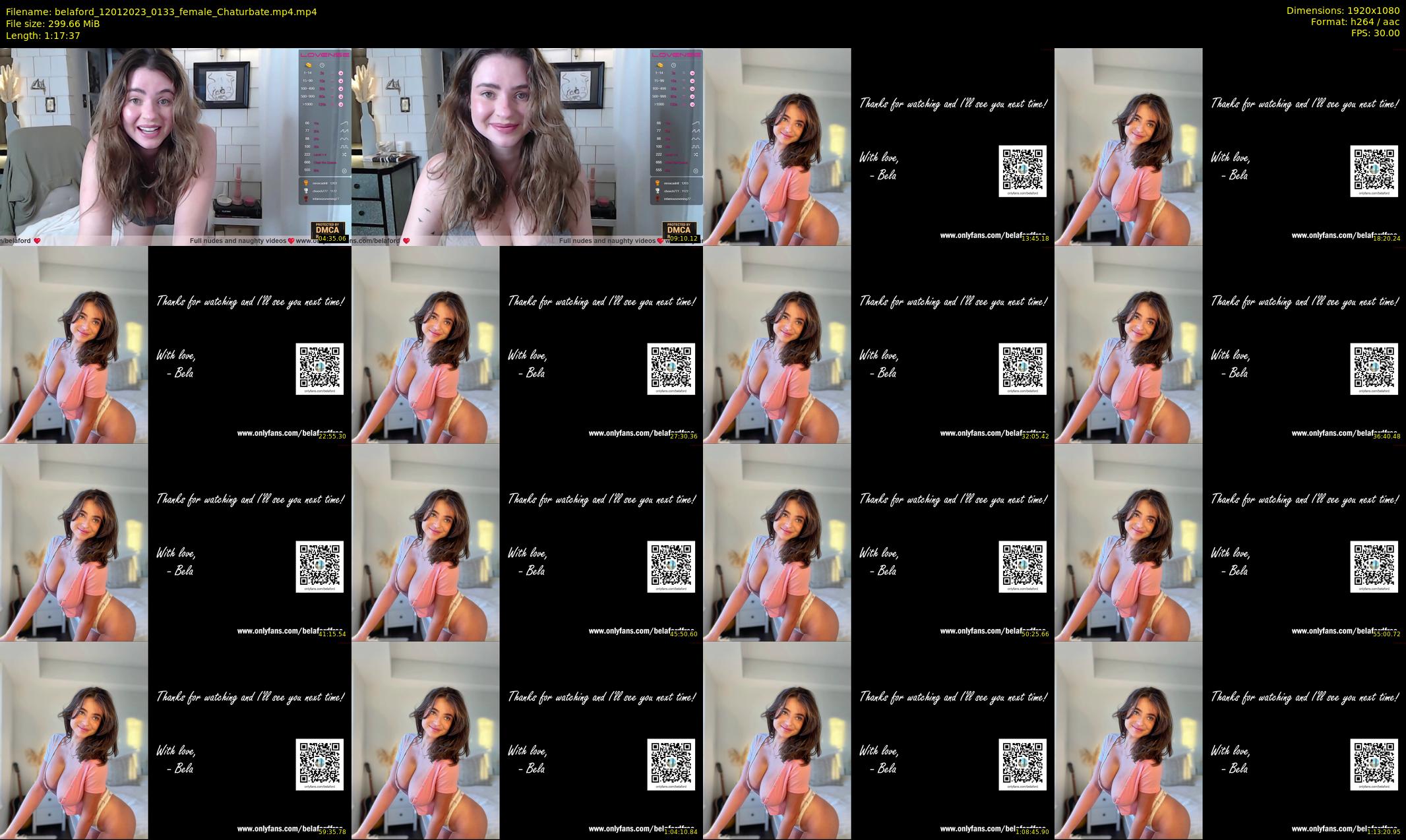 belaford — 78 minute Chaturbate female cam show recording, 1080p, Jan 12, 2023