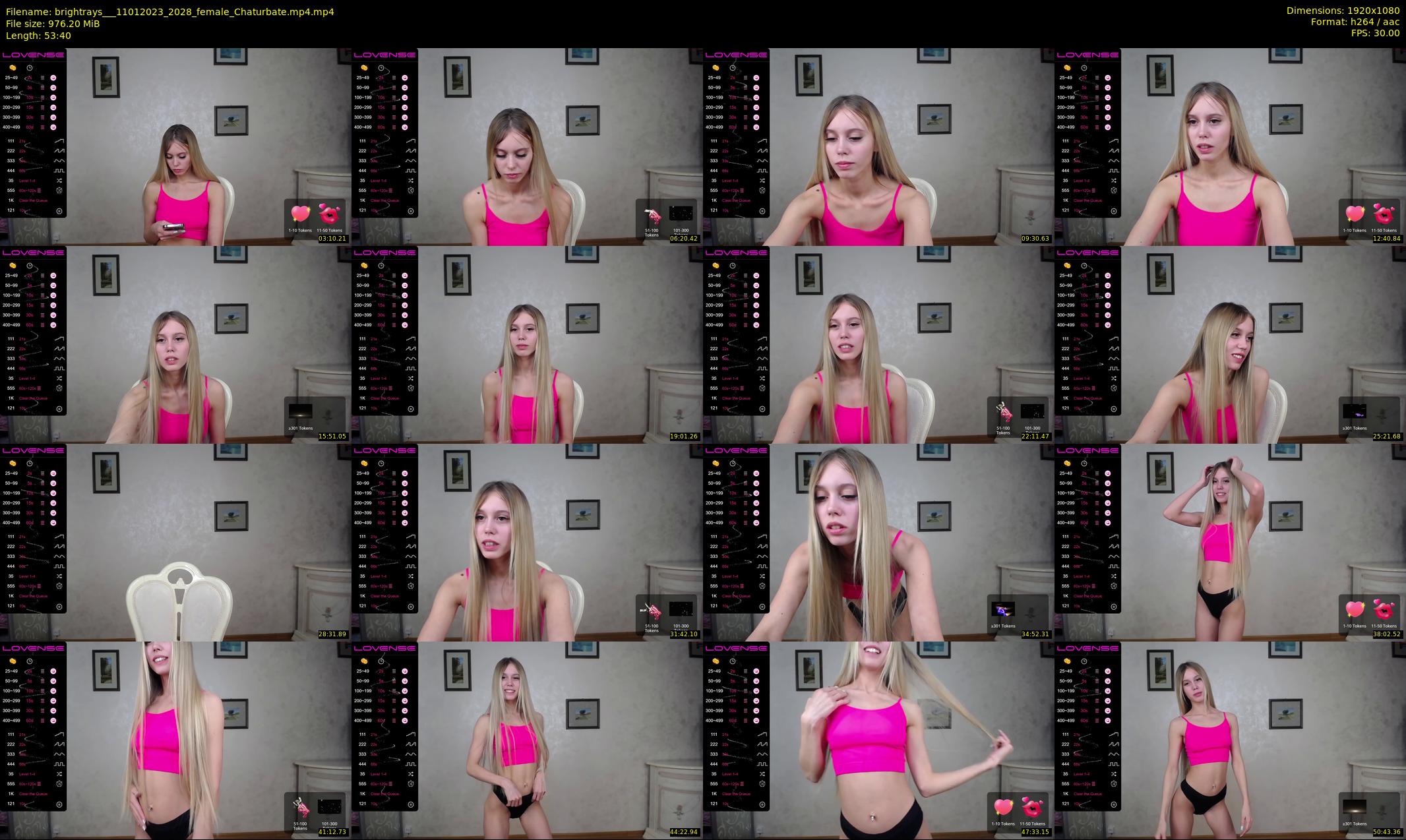 brightrays__ — 54 minute Chaturbate female cam show recording, 1080p, Jan 11, 2023