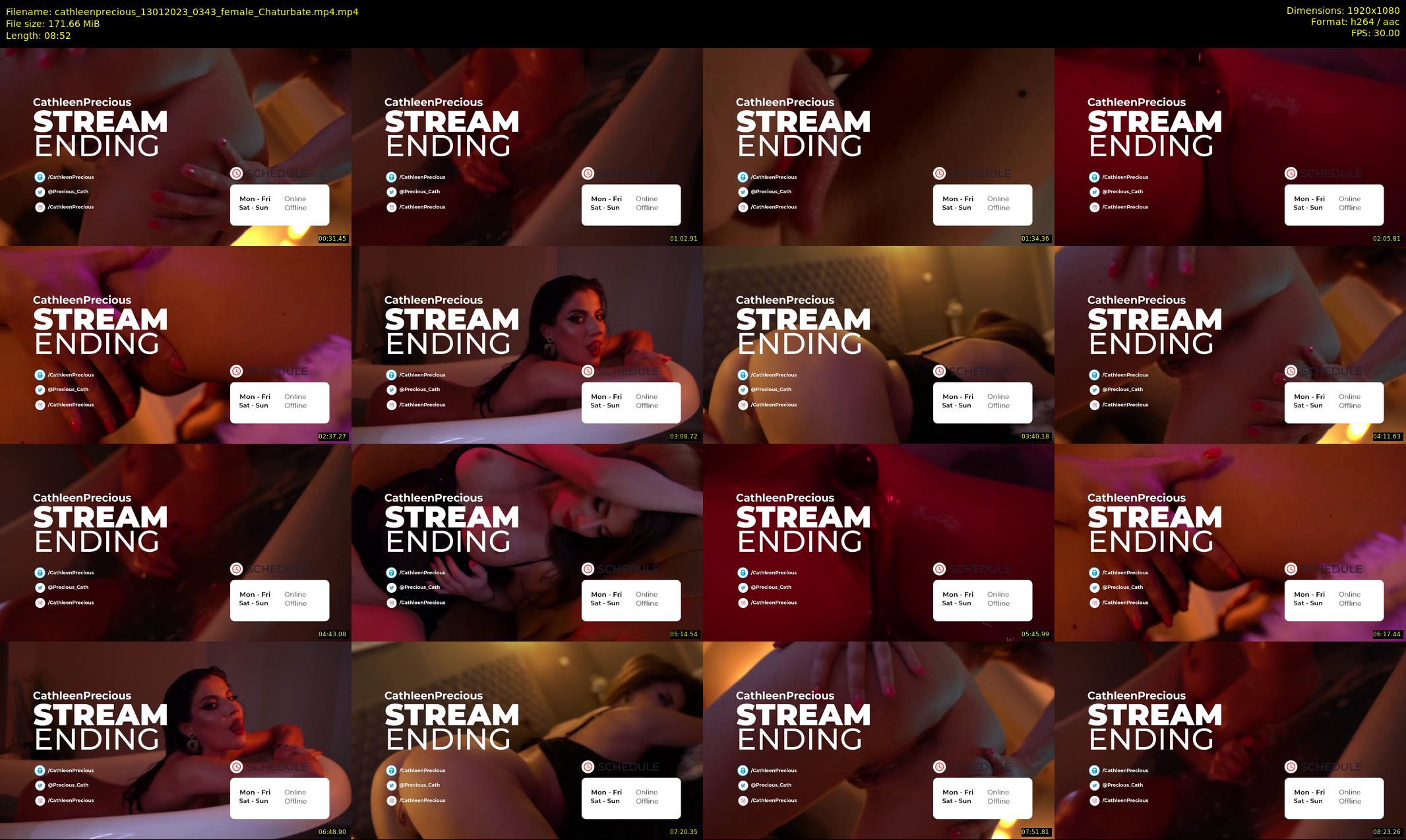 cathleenprecious — 9 minute Chaturbate female cam show recording, 1080p, Jan 13, 2023