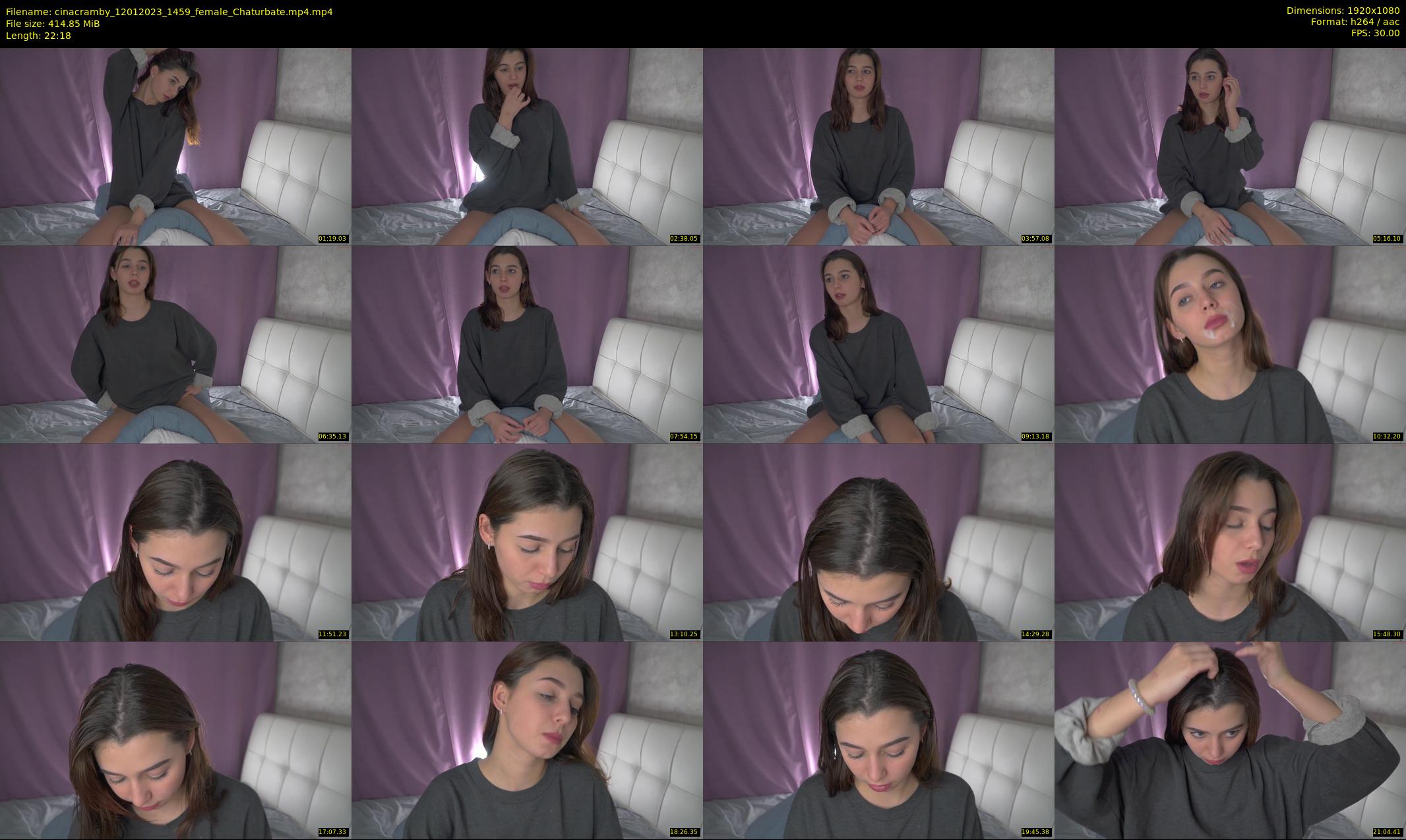 cinacramby — 23 minute Chaturbate female cam show recording, 1080p, Jan 12, 2023