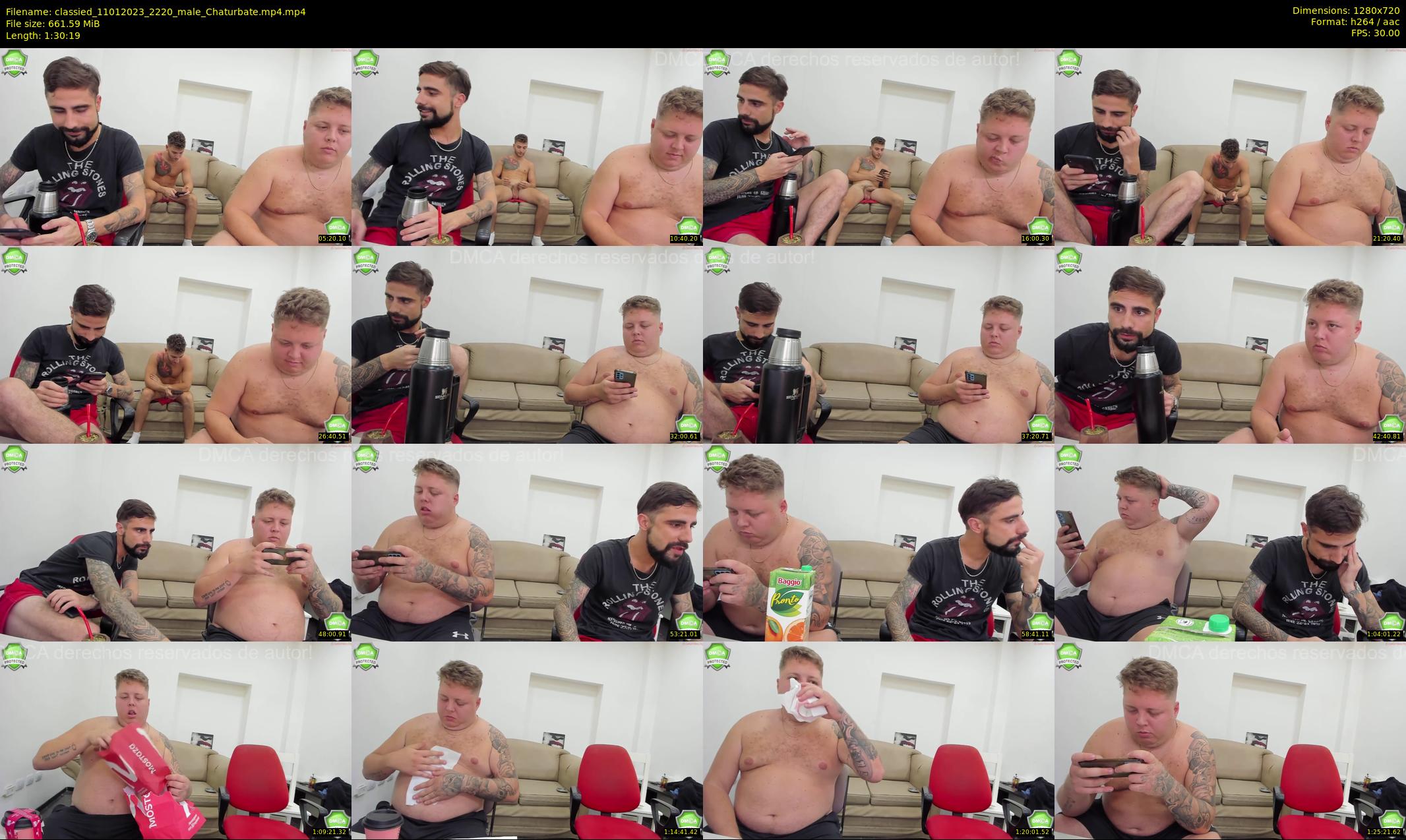 classied — 91 minute Chaturbate male cam show recording, 720p, Jan 11, 2023