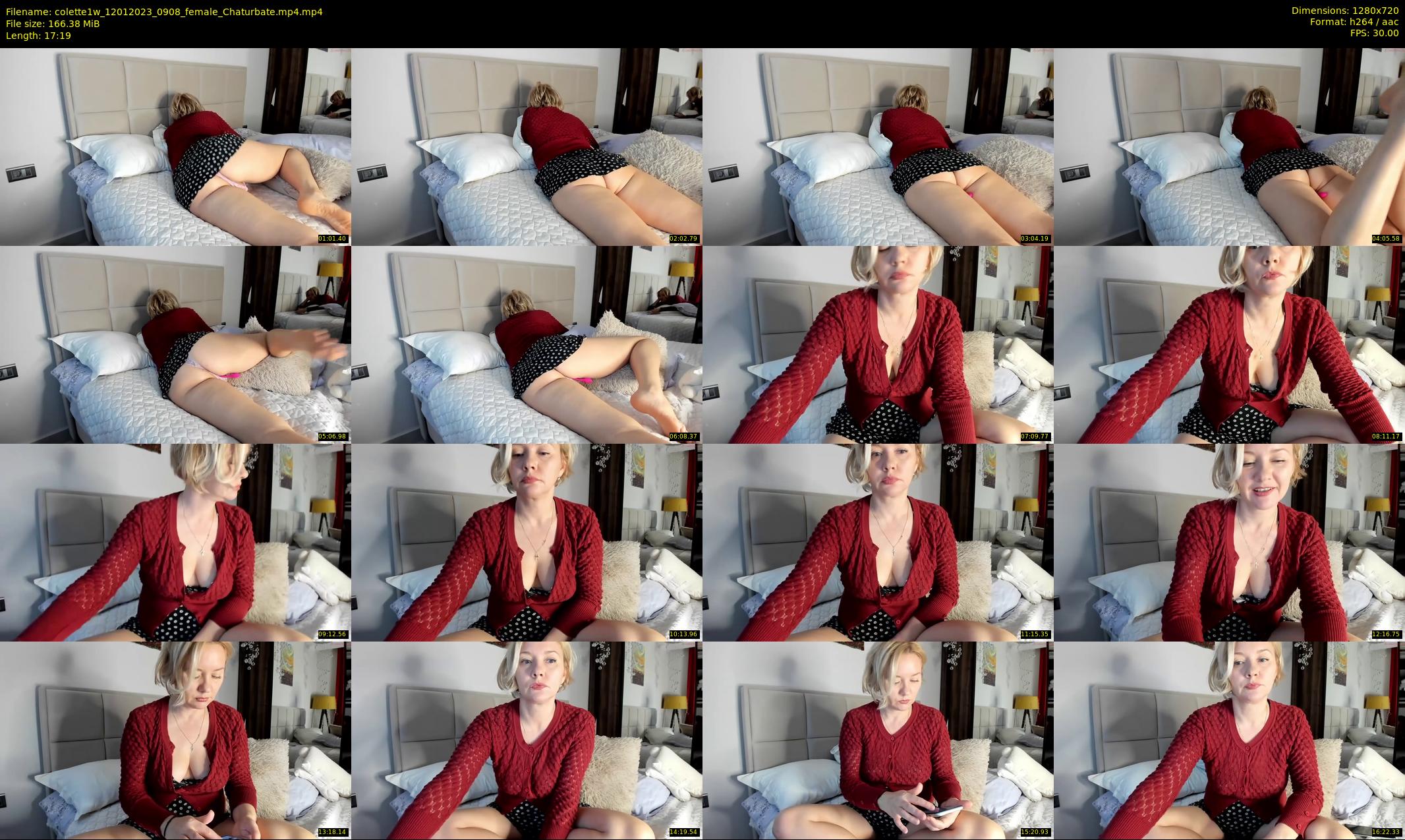 colette1w — 18 minute Chaturbate female cam show recording, 720p, Jan 12, 2023