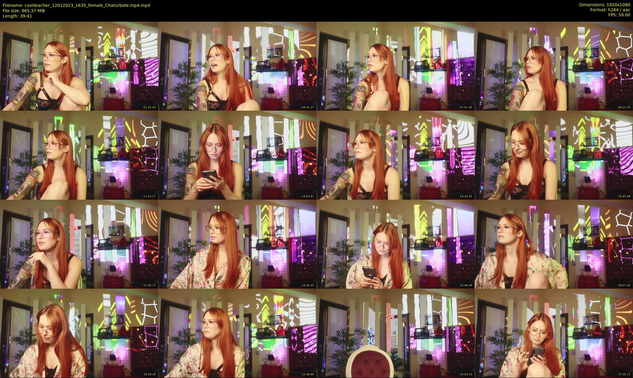 coolteacher — 40 minute Chaturbate female cam show recording, 1080p, Jan 12, 2023