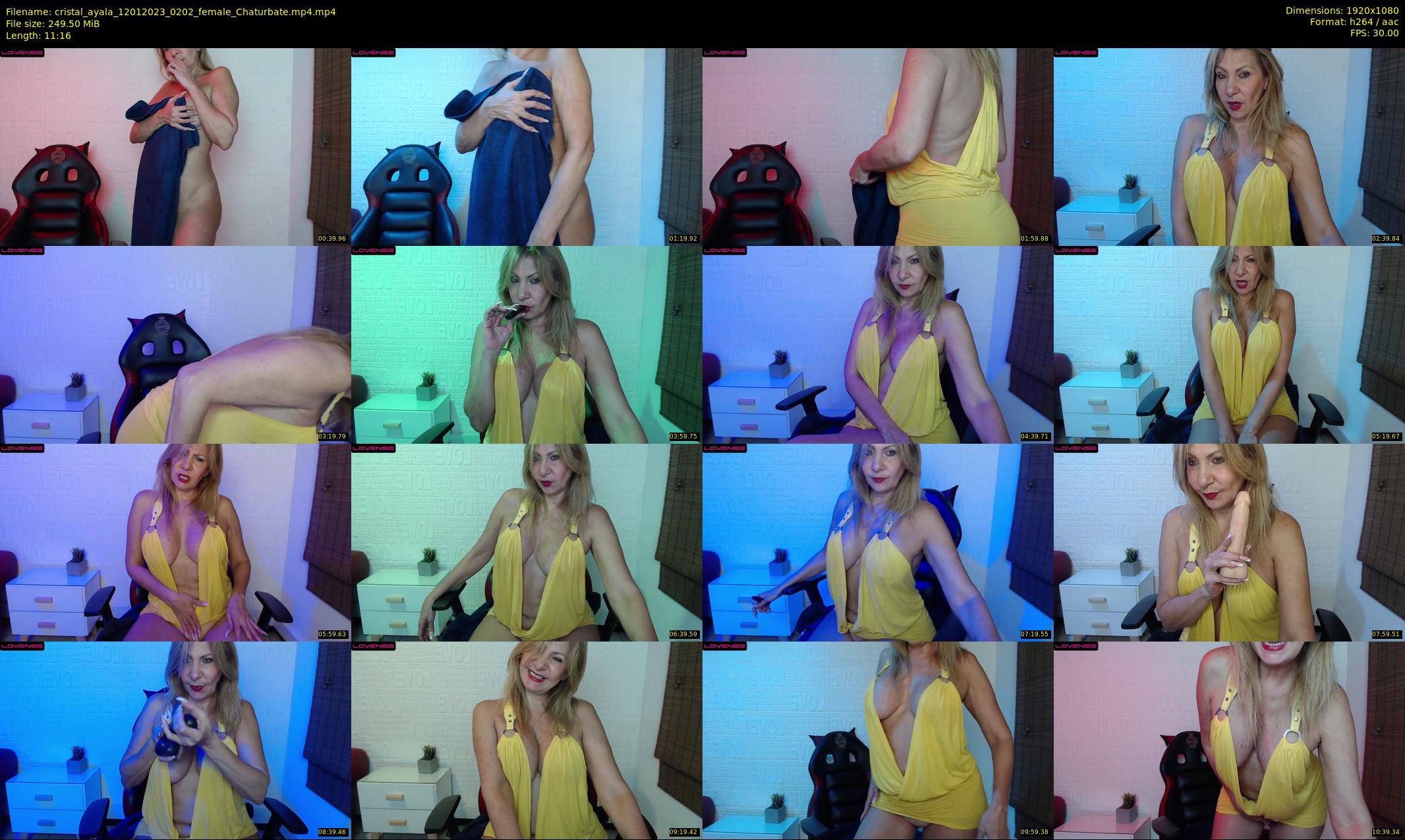 cristal_ayala — 12 minute Chaturbate female cam show recording, 1080p, Jan 12, 2023