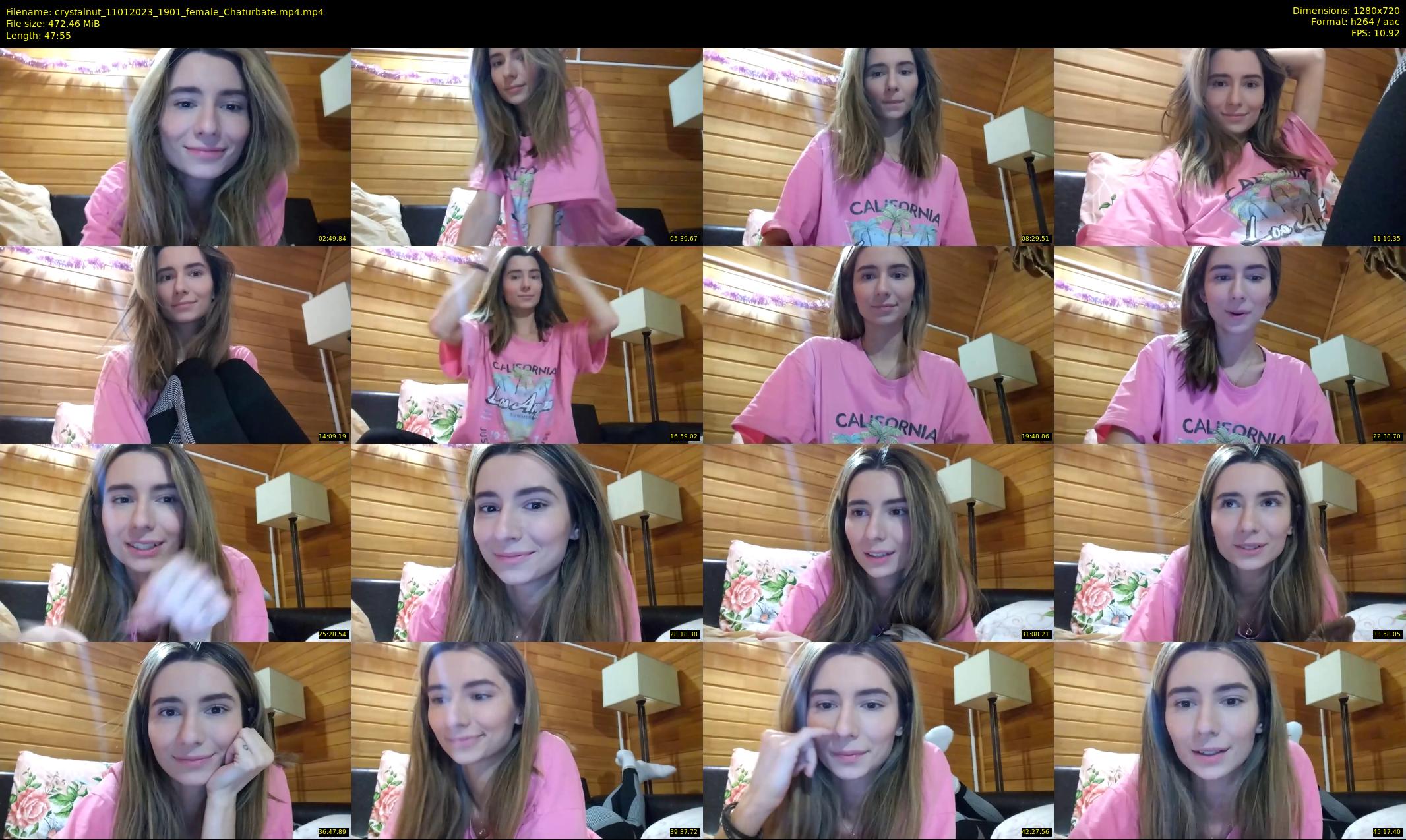 crystalnut — 48 minute Chaturbate female cam show recording, 720p, Jan 11, 2023
