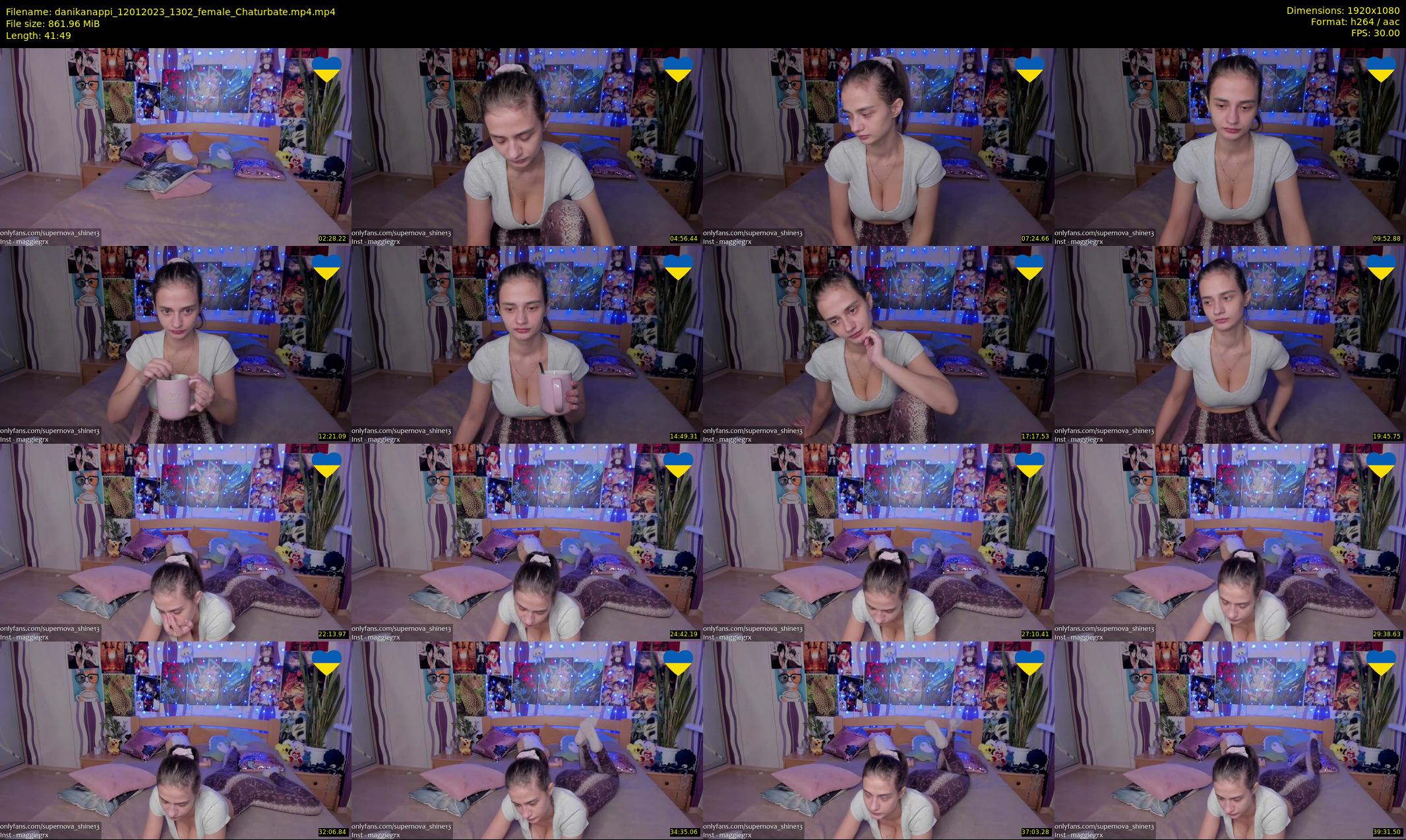 danikanappi — 42 minute Chaturbate female cam show recording, 1080p, Jan 12, 2023