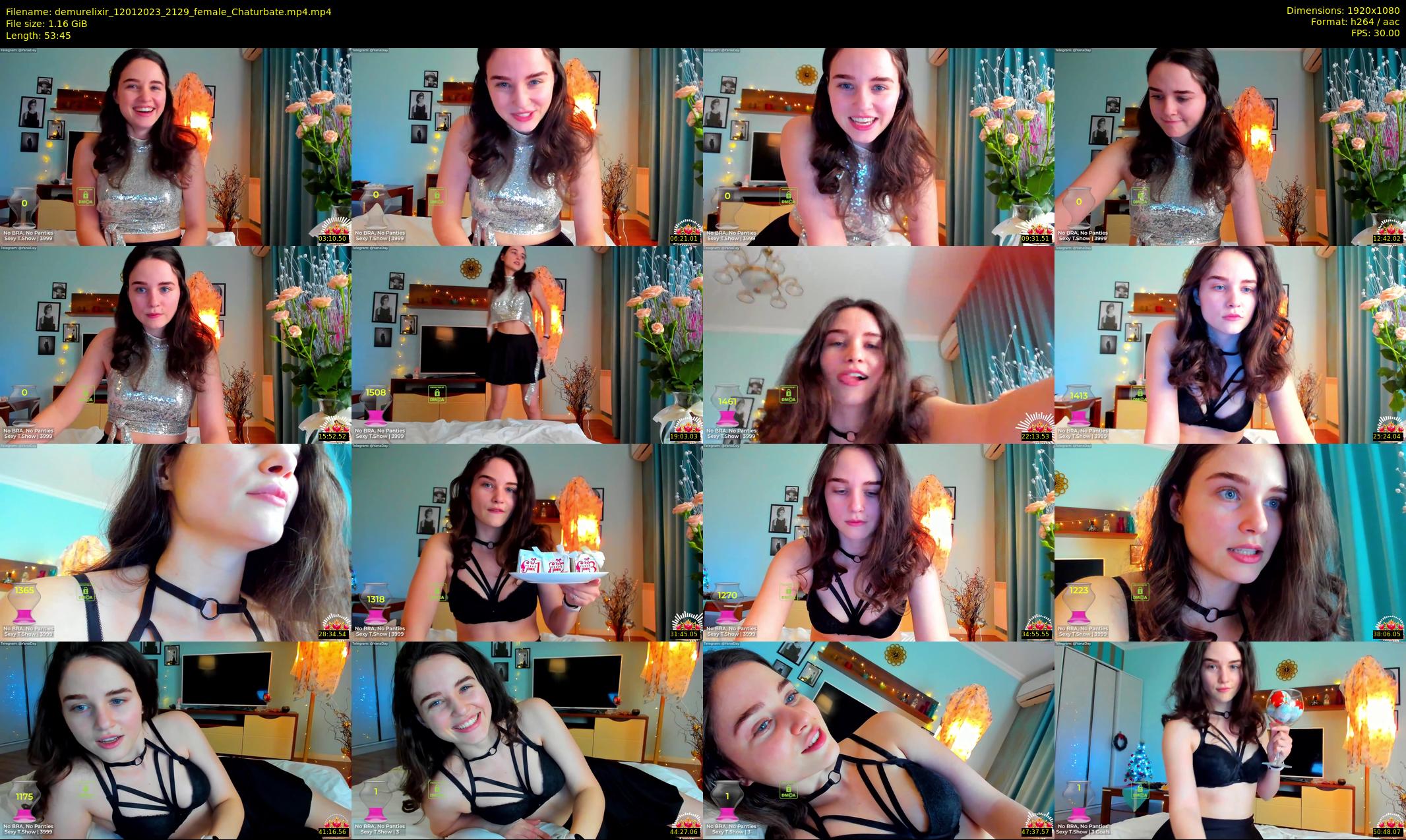 demurelixir — 54 minute Chaturbate female cam show recording, 1080p, Jan 12, 2023