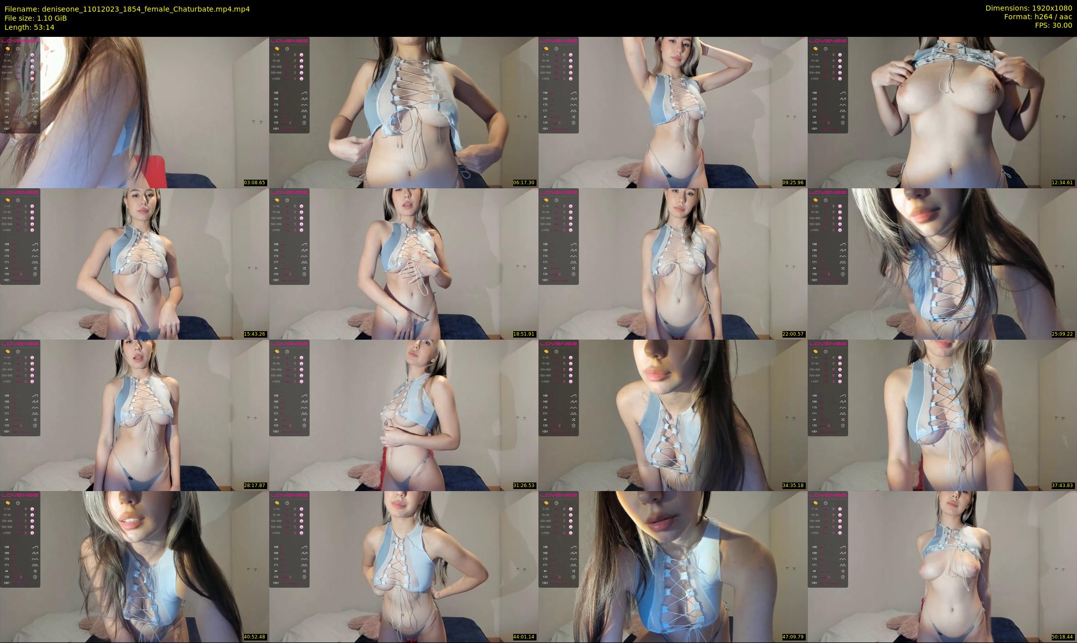 deniseone — 54 minute Chaturbate female cam show recording, 1080p, Jan 11, 2023