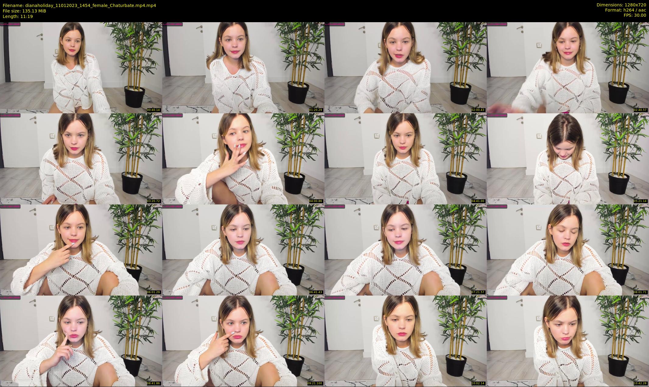 dianaholiday — 12 minute Chaturbate female cam show recording, 720p, Jan 11, 2023