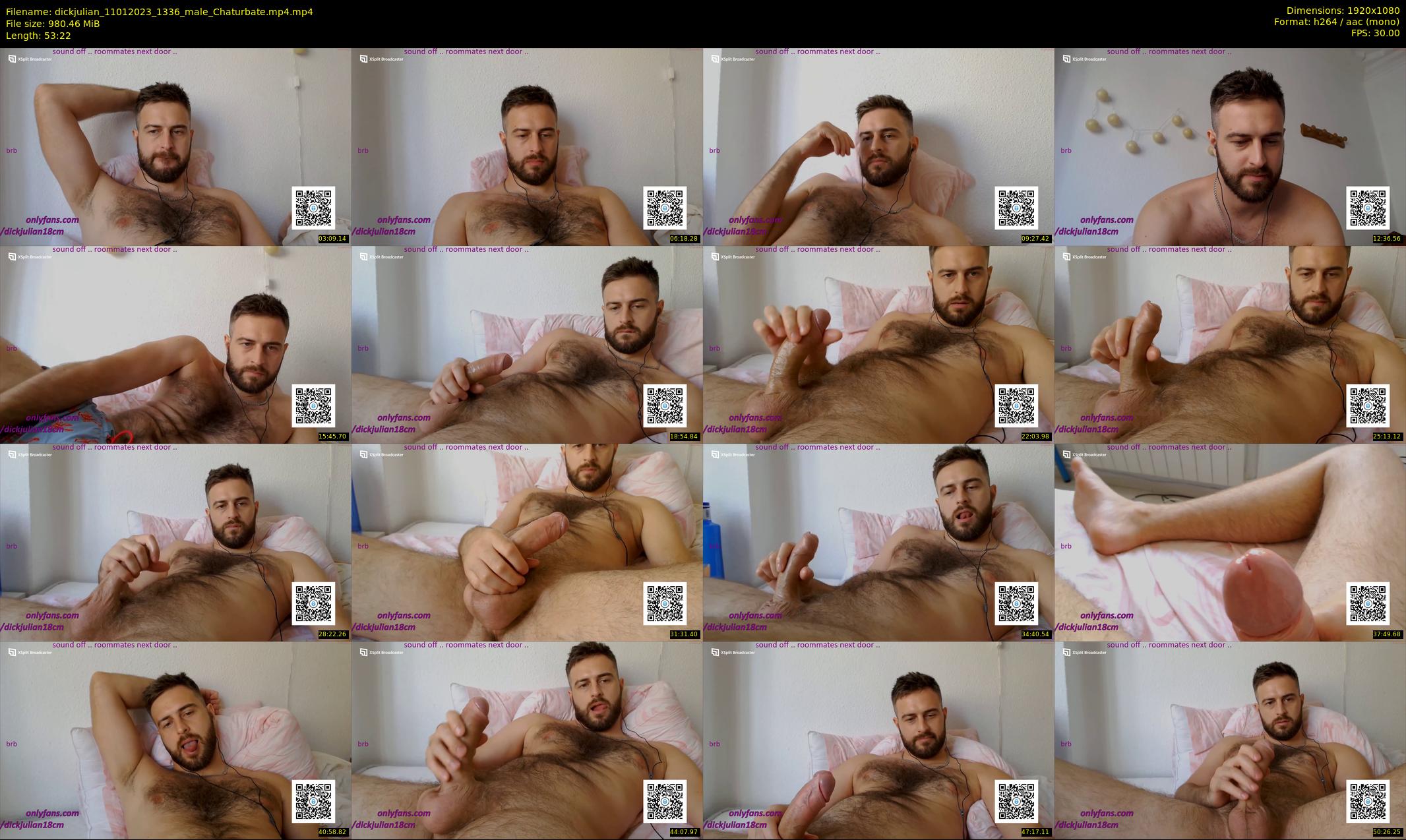dickjulian — 54 minute Chaturbate male cam show recording, 1080p, Jan 11, 2023