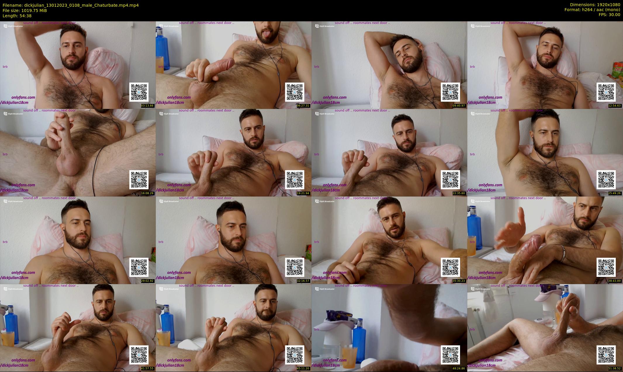 dickjulian — 55 minute Chaturbate male cam show recording, 1080p, Jan 13, 2023