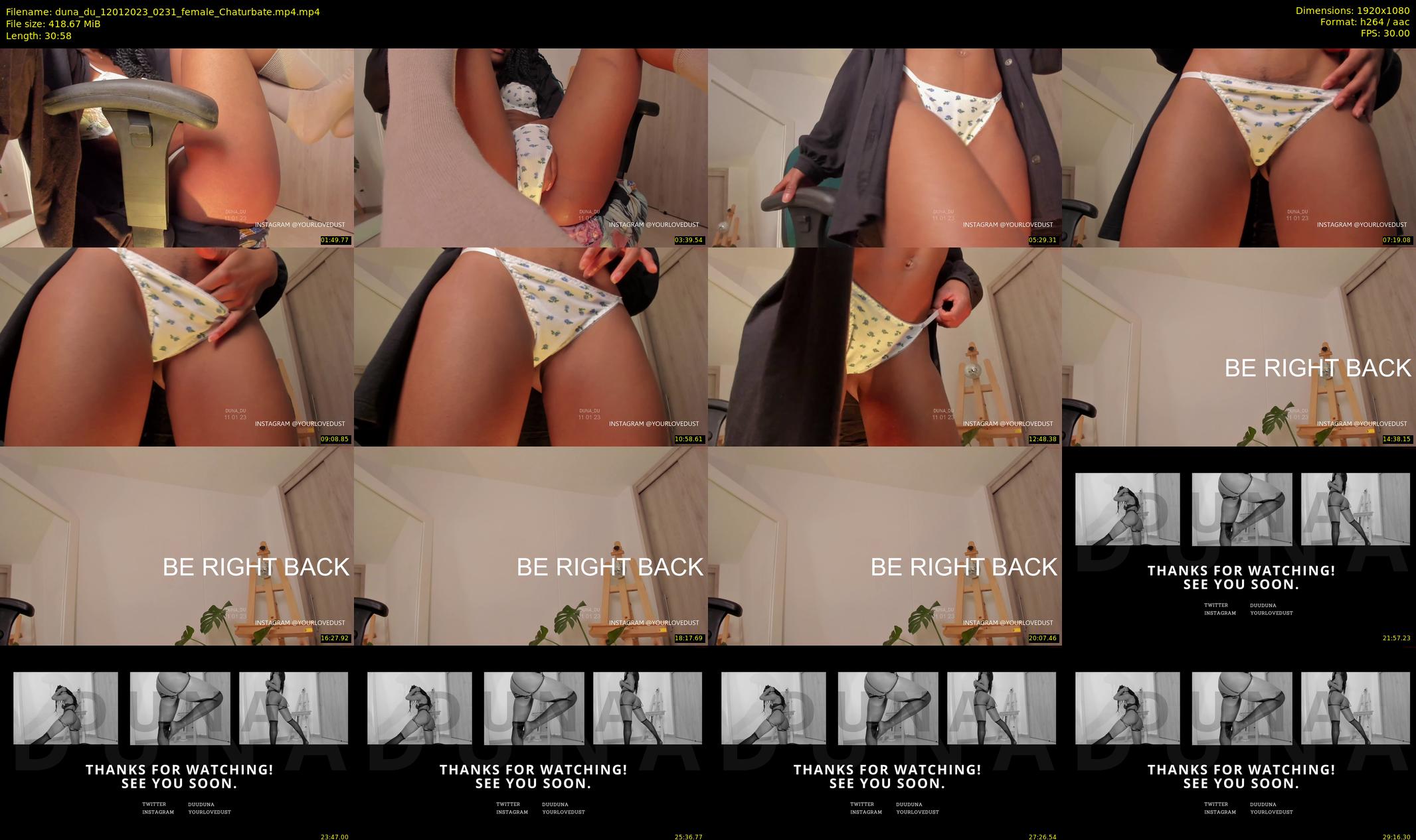 duna_du — 31 minute Chaturbate female cam show recording, 1080p, Jan 12, 2023