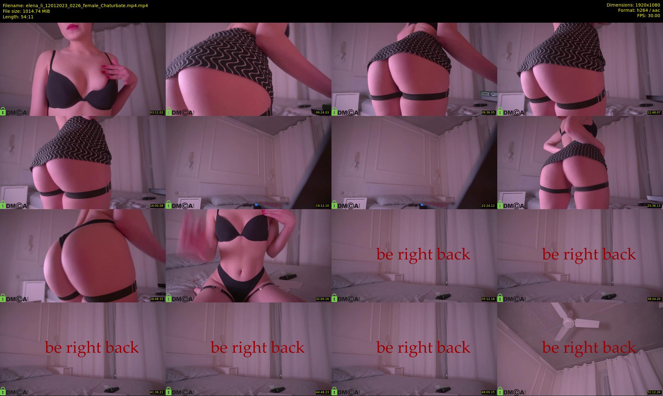 elena_li — 55 minute Chaturbate female cam show recording, 1080p, Jan 12, 2023