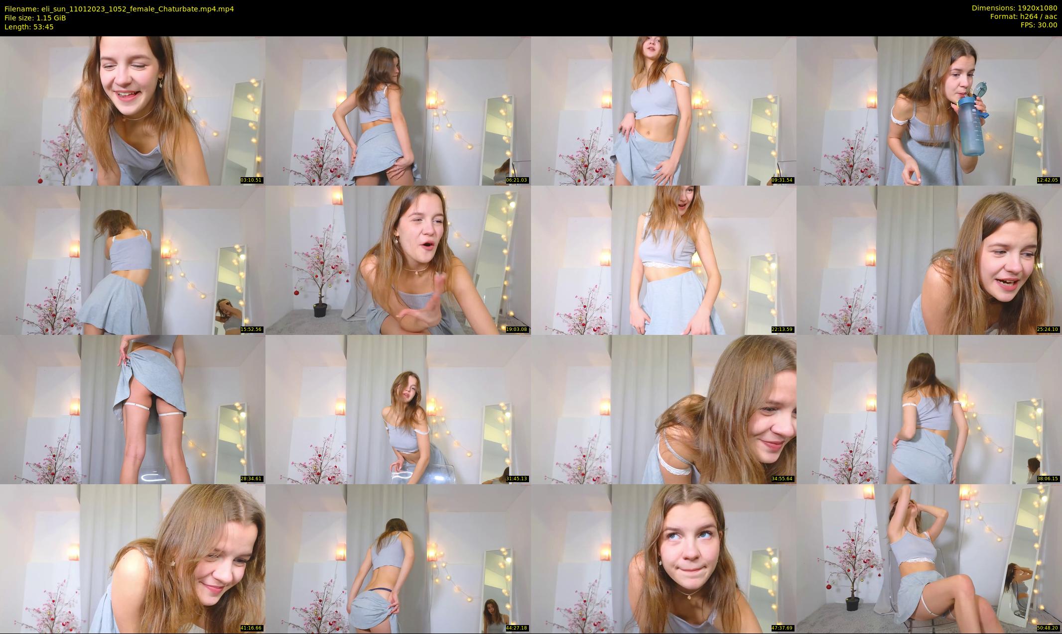 eli_sun — 54 minute Chaturbate female cam show recording, 1080p, Jan 11, 2023