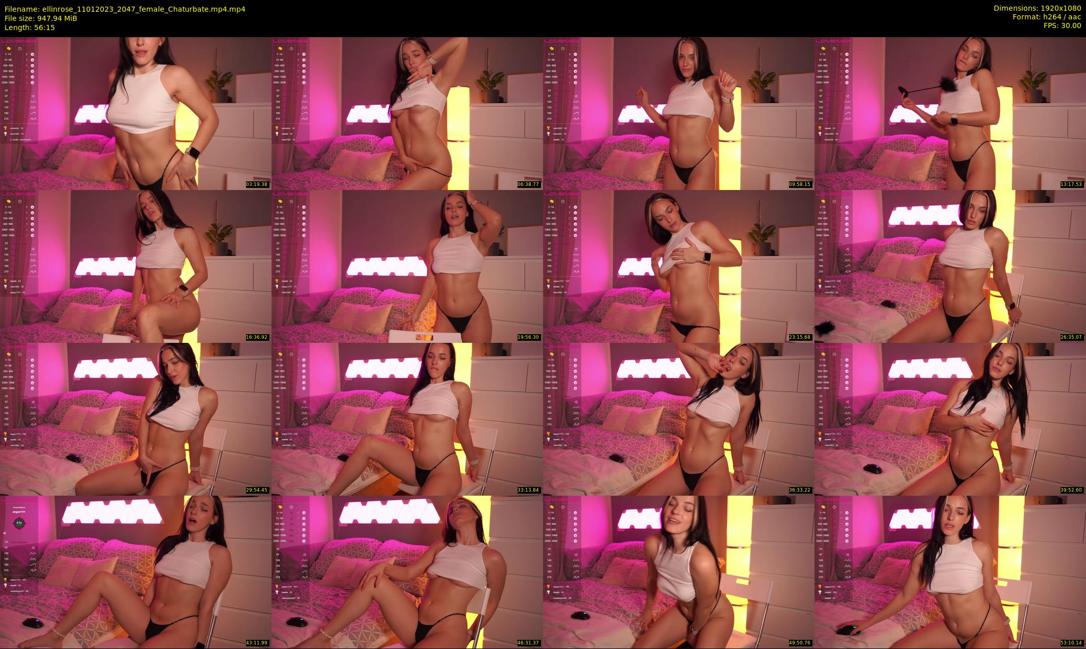 ellinrose — 57 minute Chaturbate female cam show recording, 1080p, Jan 11, 2023