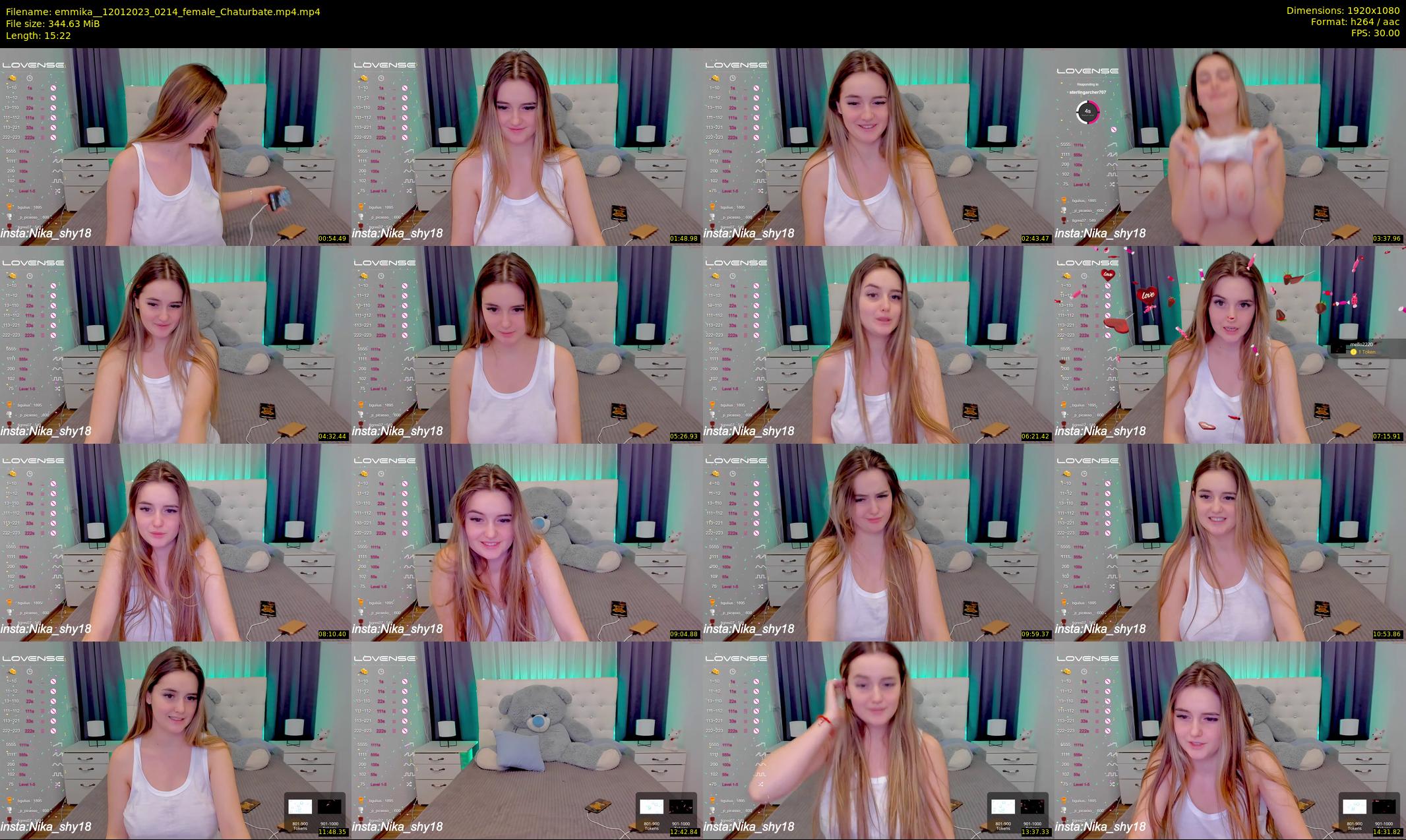 emmika_ — 16 minute Chaturbate female cam show recording, 1080p, Jan 12, 2023