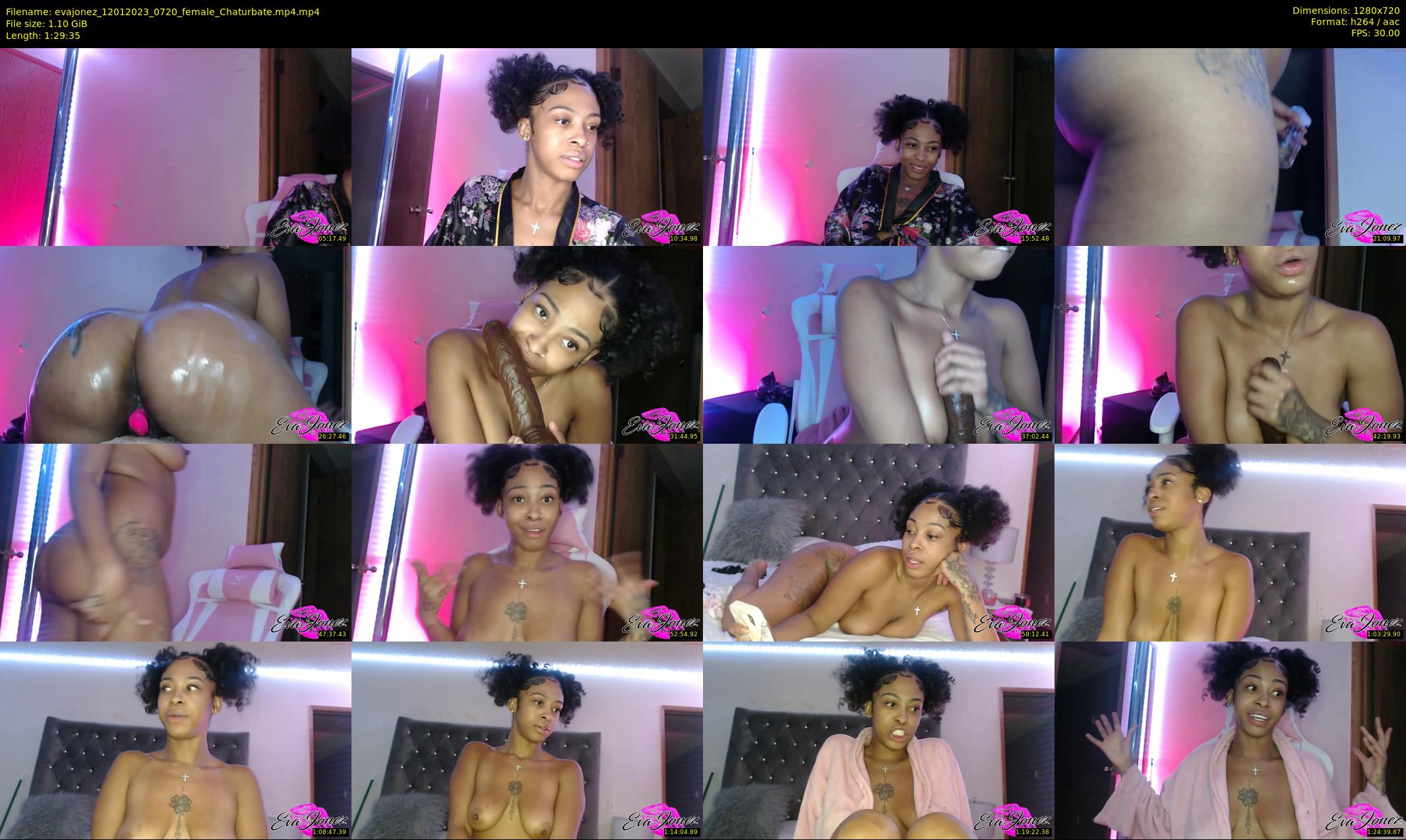 evajonez — 90 minute Chaturbate female cam show recording, 720p, Jan 12, 2023