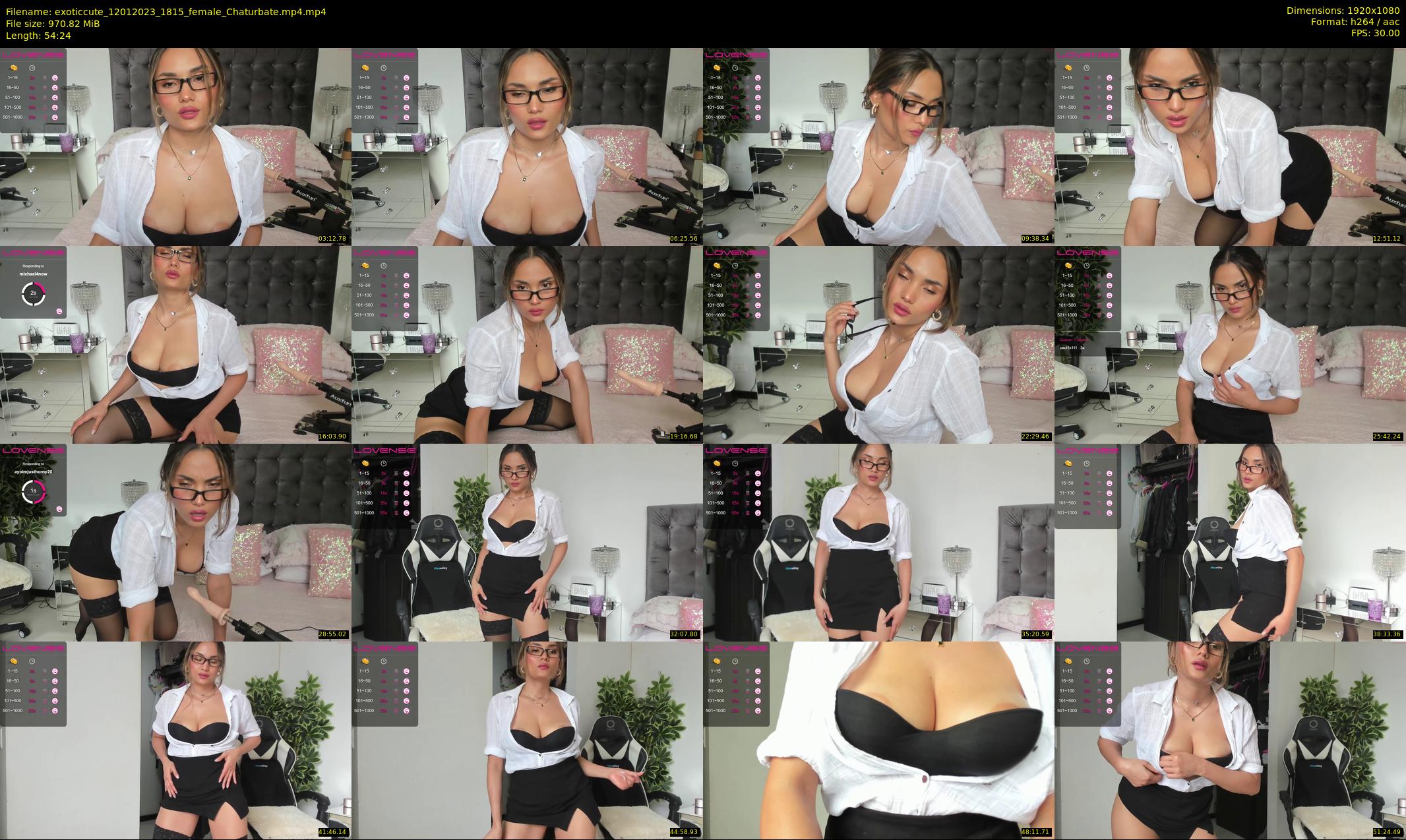 exoticcute — 55 minute Chaturbate female cam show recording, 1080p, Jan 12, 2023