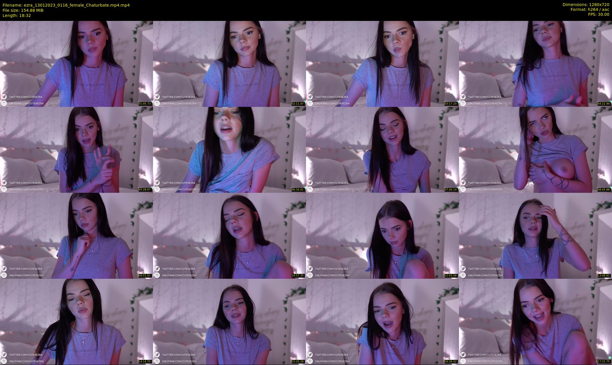 ezra — 19 minute Chaturbate female cam show recording, 720p, Jan 13, 2023