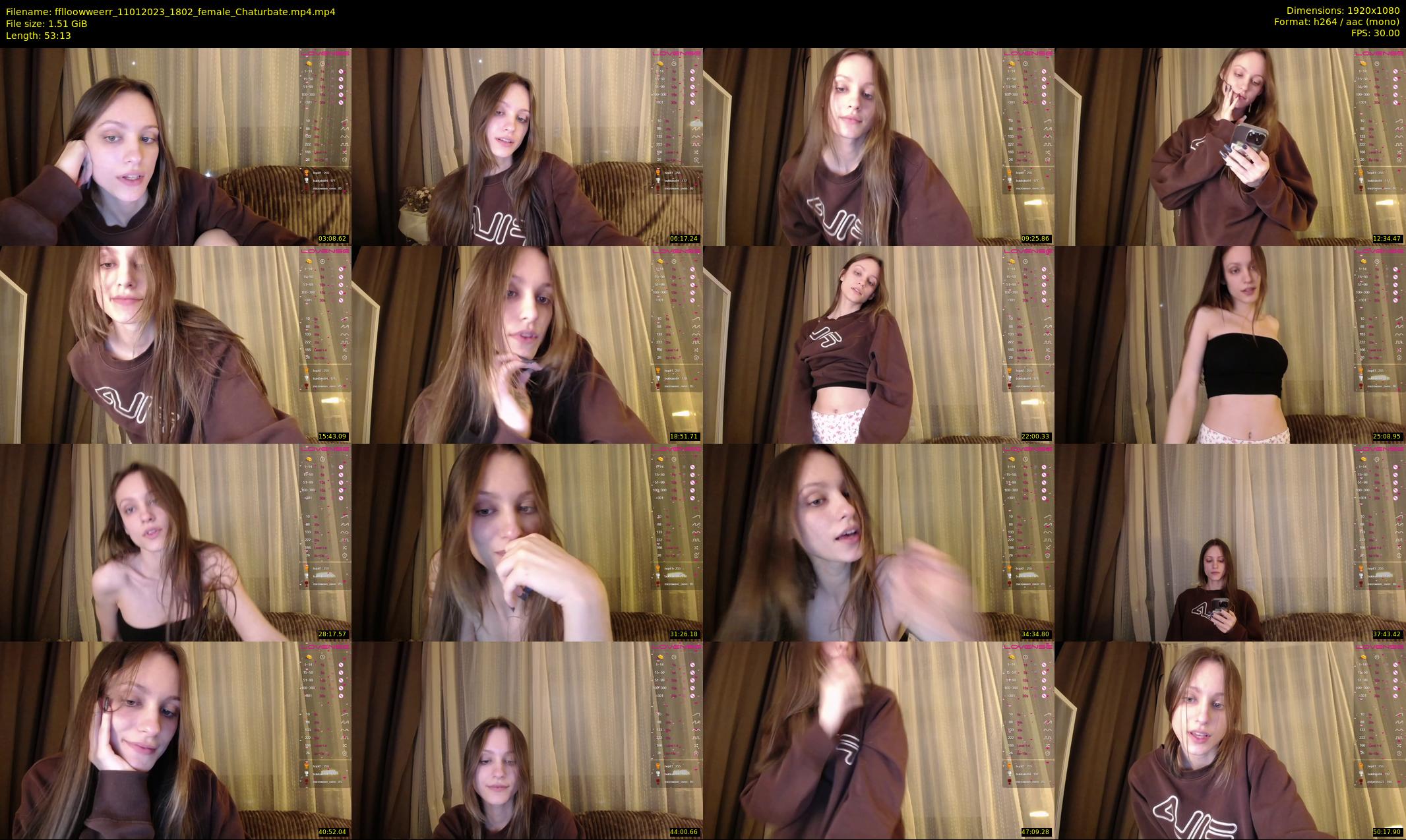 fflloowweerr — 54 minute Chaturbate couple cam show recording, 1080p, Jan 11, 2023