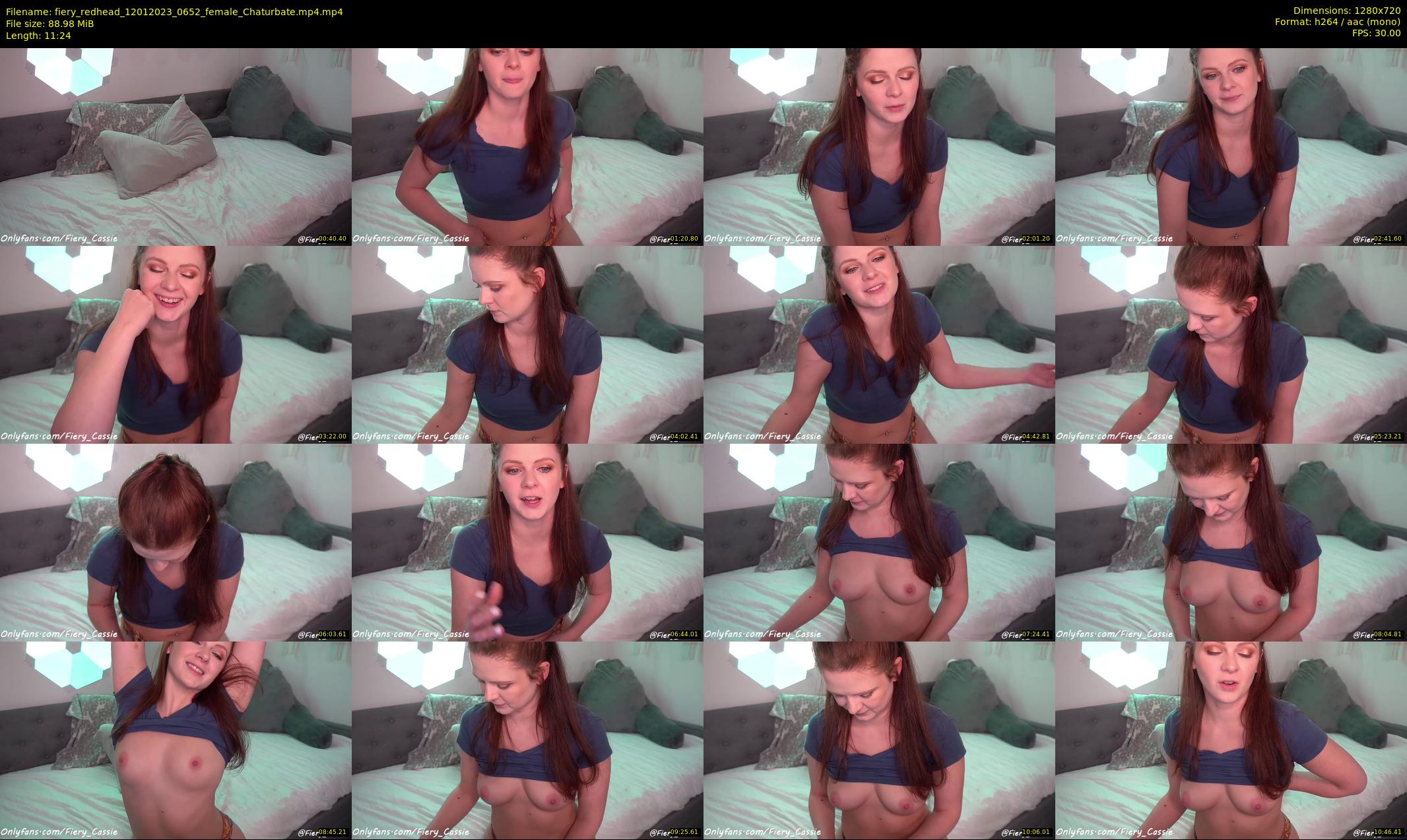 fiery_redhead — 12 minute Chaturbate female cam show recording, 720p, Jan 12, 2023