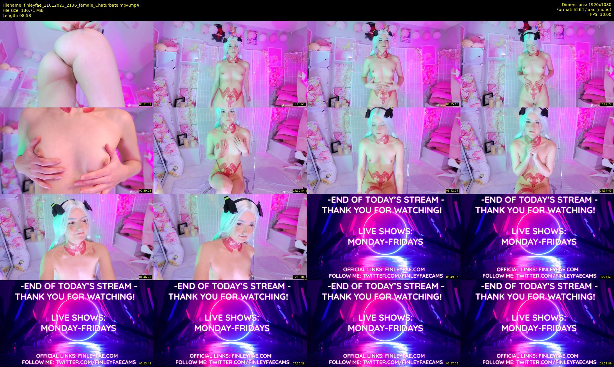finleyfae — 9 minute Chaturbate female cam show recording, 1080p, Jan 11, 2023