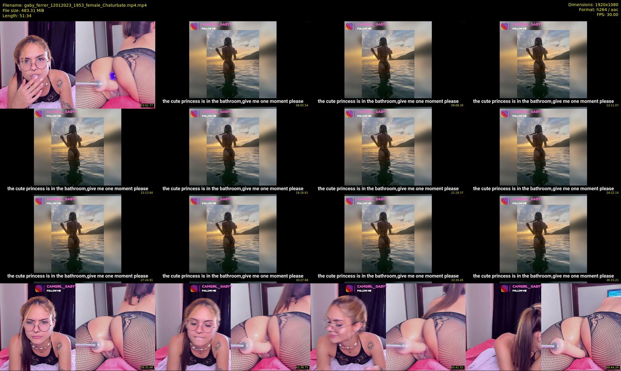 gaby_ferrer — 52 minute Chaturbate female cam show recording, 1080p, Jan 12, 2023