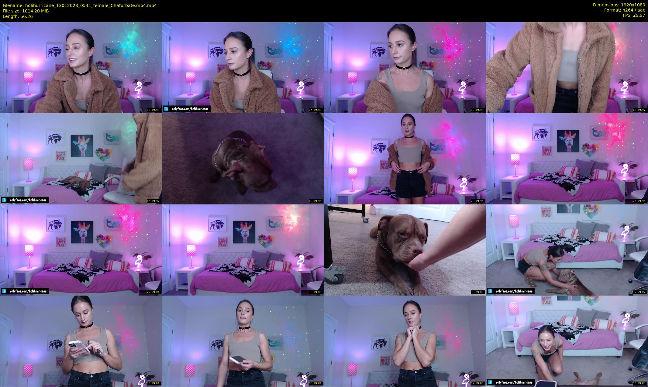 holihurricane — 57 minute Chaturbate female cam show recording, 1080p, Jan 13, 2023