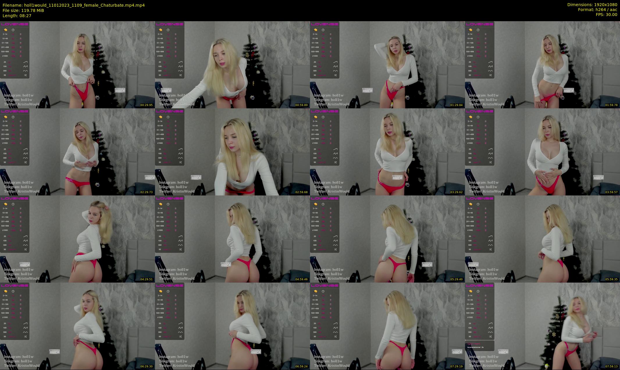 holl1would — 9 minute Chaturbate female cam show recording, 1080p, Jan 11, 2023