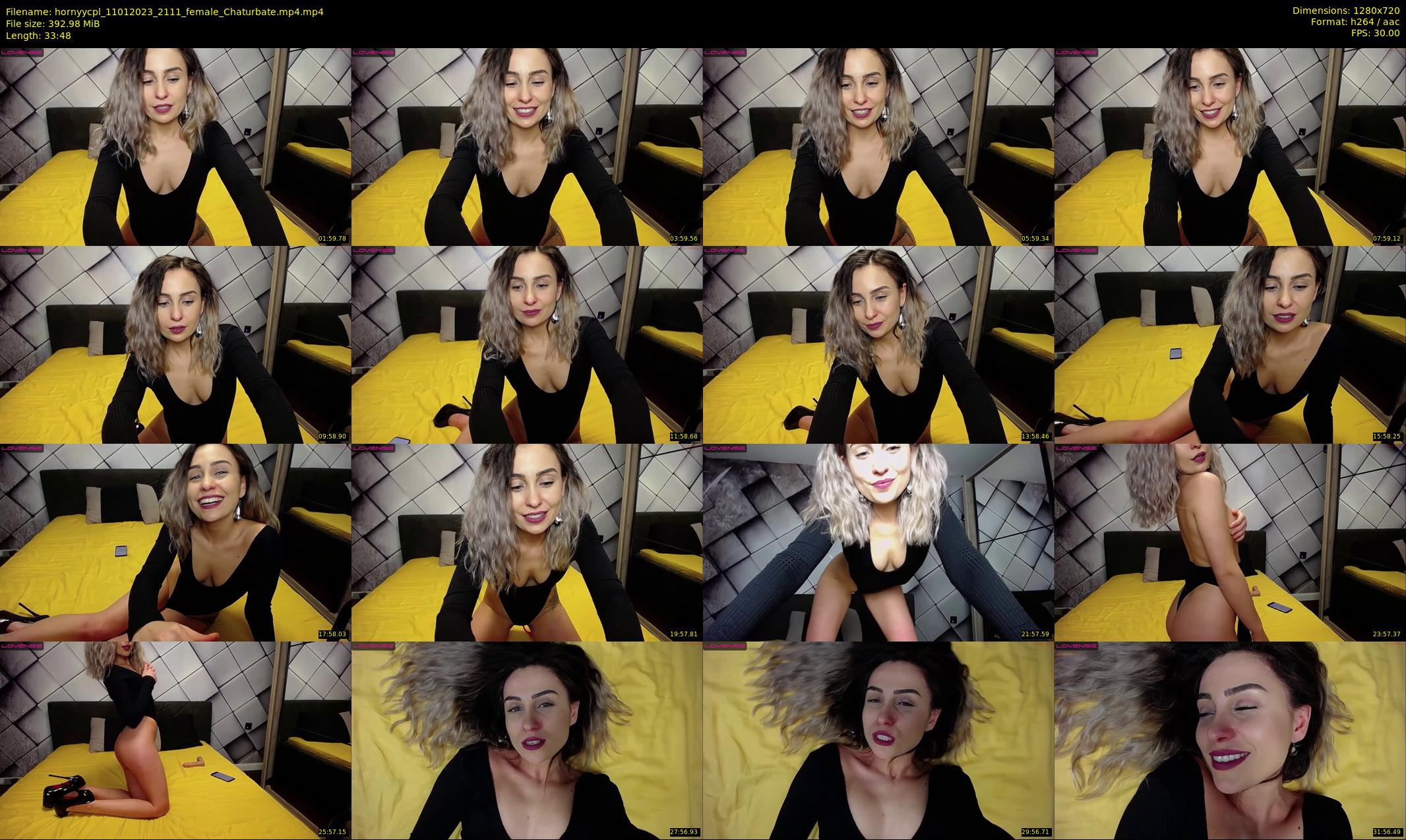 hornyycpl — 34 minute Chaturbate couple cam show recording, 720p, Jan 11, 2023