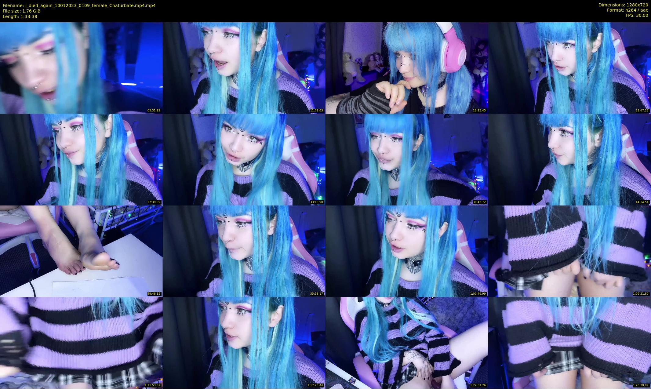 i_died_again — 94 minute Chaturbate female cam show recording, 720p, Jan 10, 2023