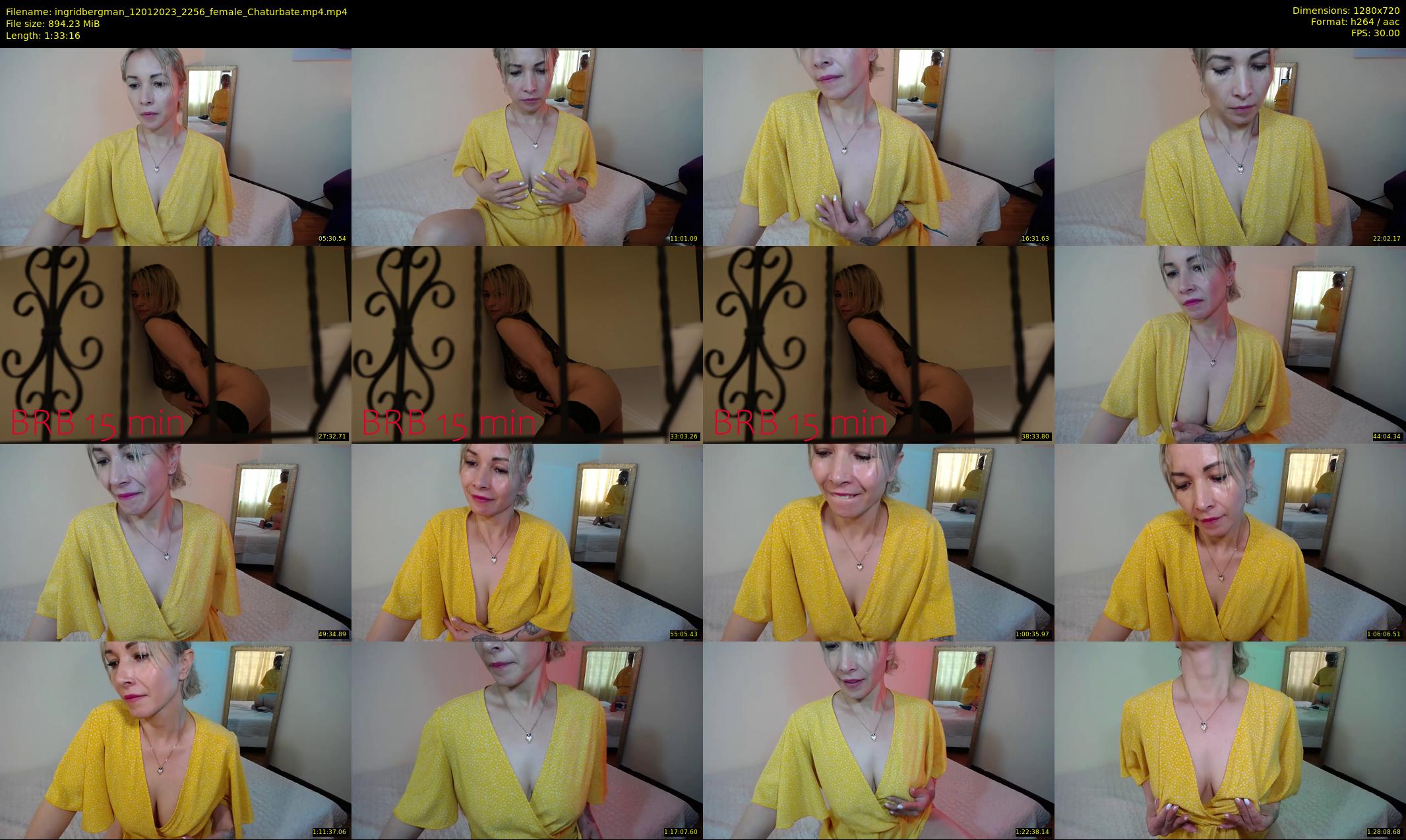 ingridbergman — 94 minute Chaturbate female cam show recording, 720p, Jan 12, 2023