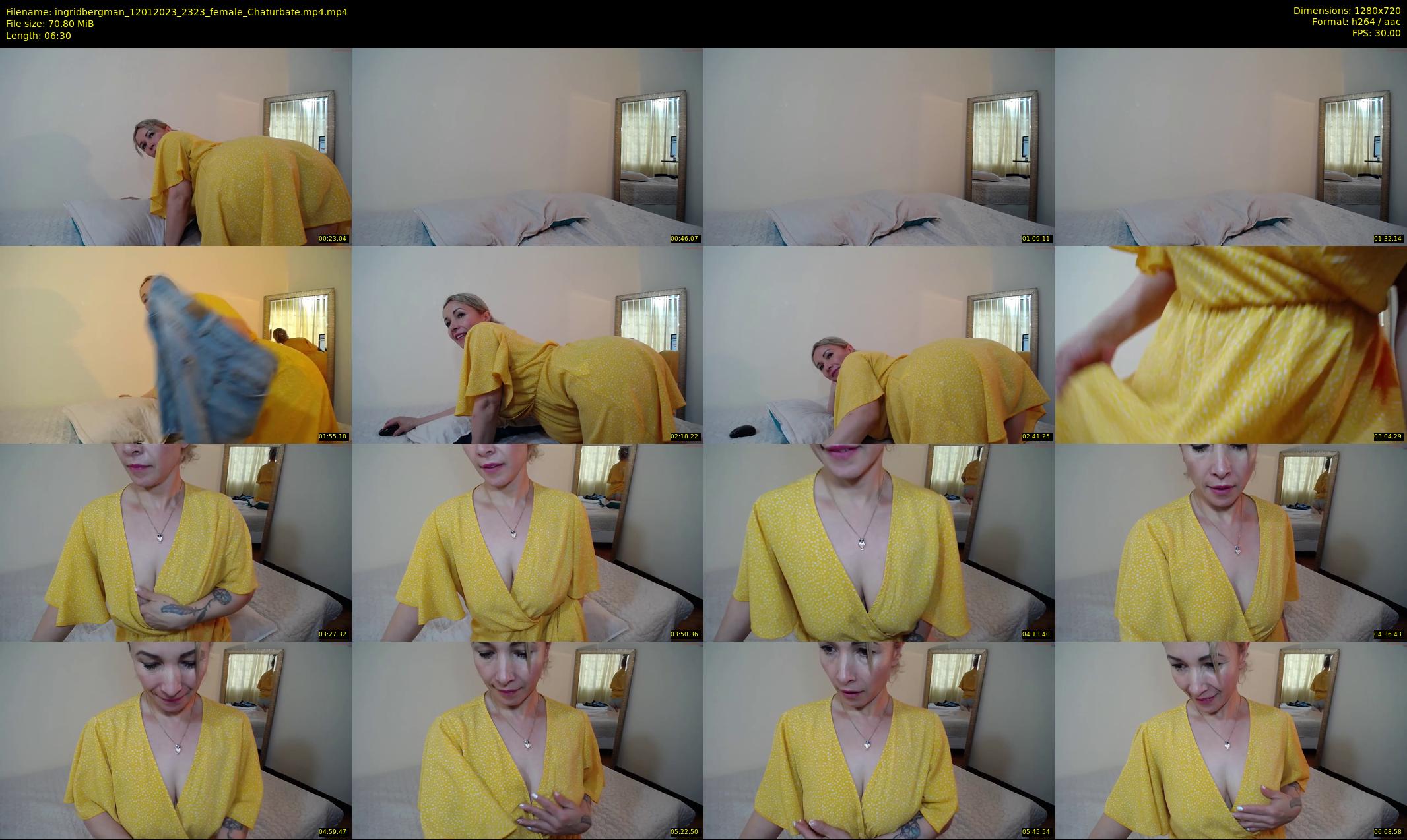 ingridbergman — 7 minute Chaturbate female cam show recording, 720p, Jan 12, 2023