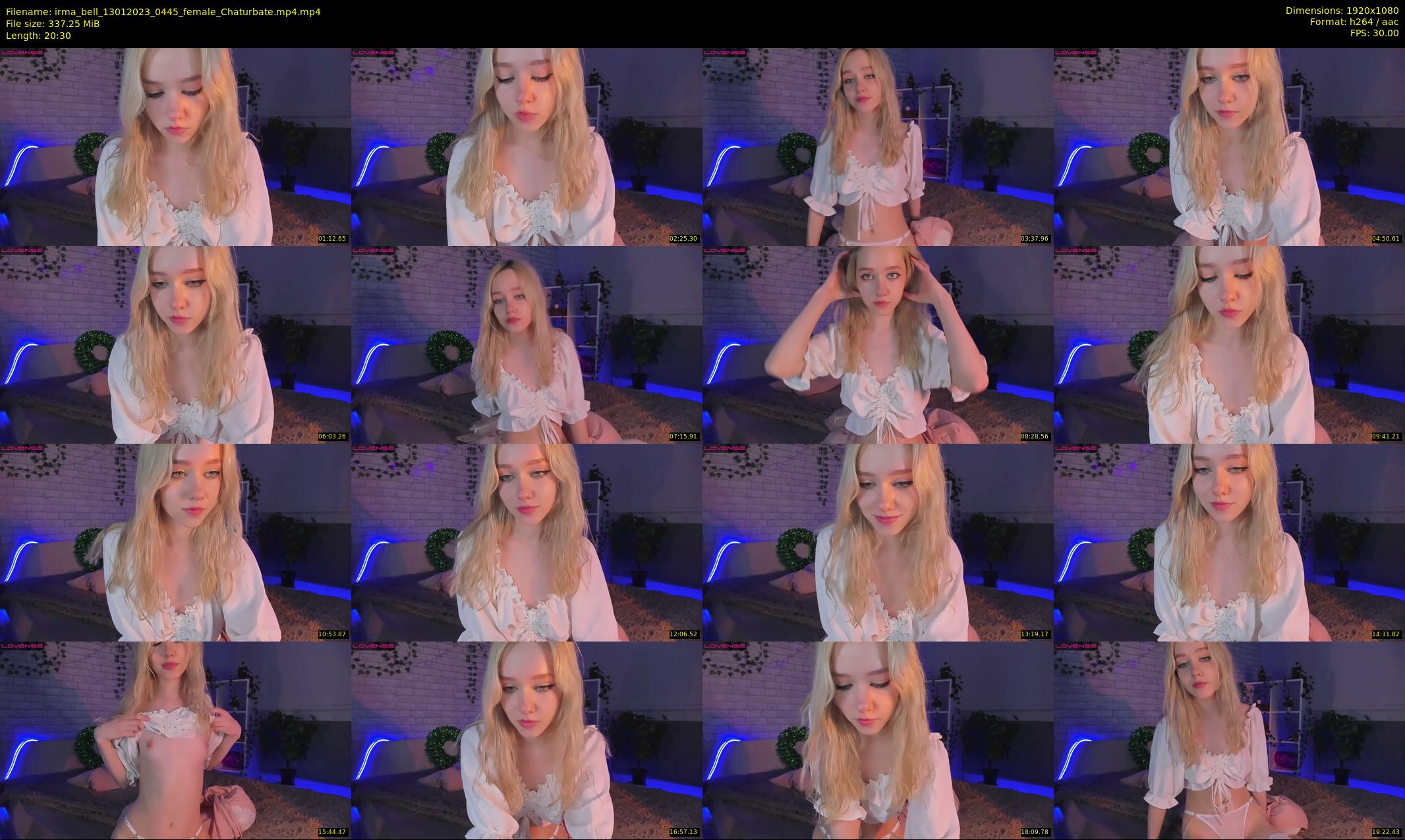 irma_bell — 21 minute Chaturbate female cam show recording, 1080p, Jan 13, 2023