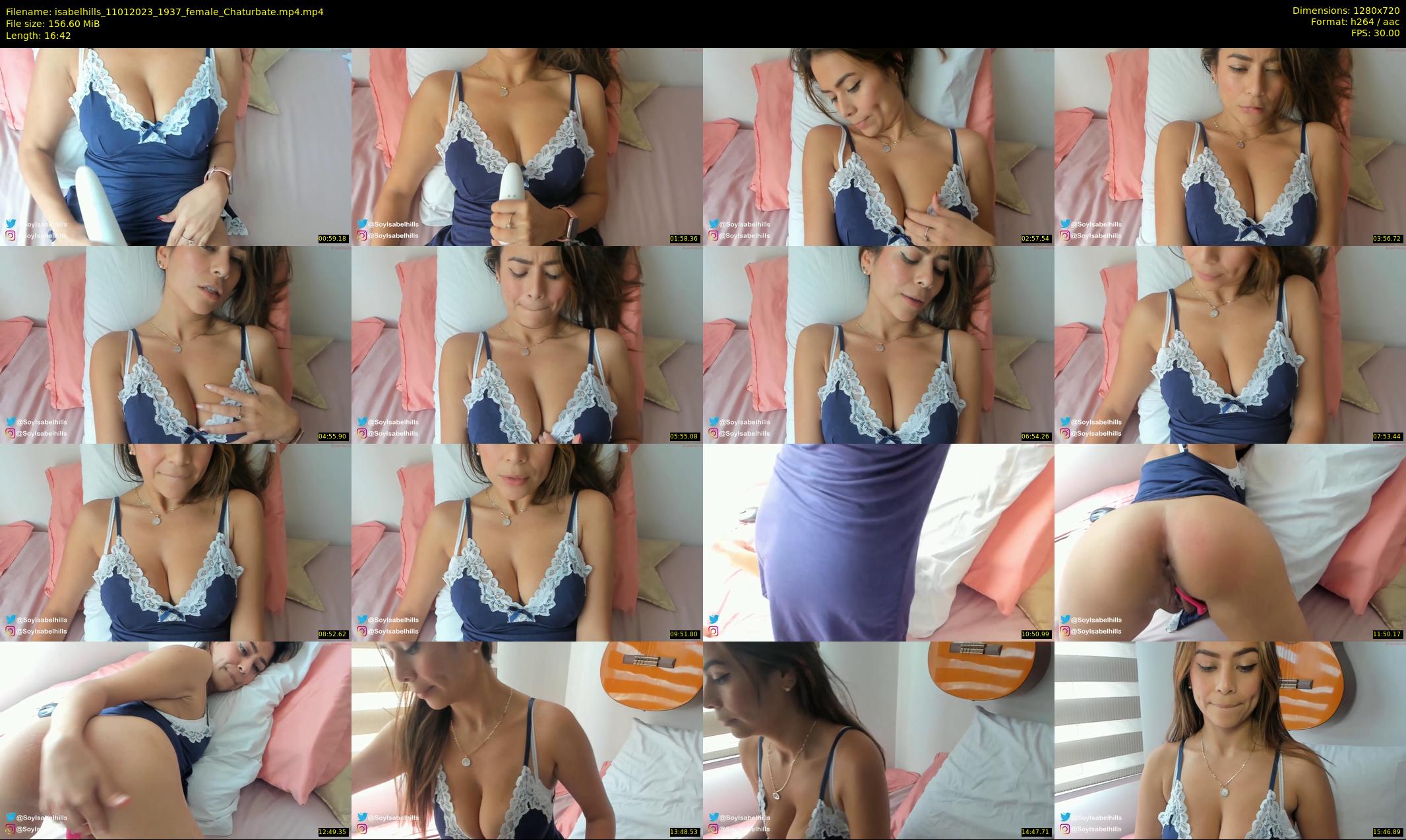 isabelhills — 17 minute Chaturbate female cam show recording, 720p, Jan 11, 2023