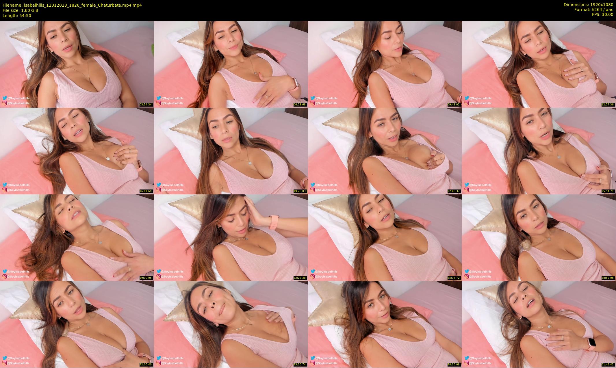 isabelhills — 55 minute Chaturbate female cam show recording, 1080p, Jan 12, 2023