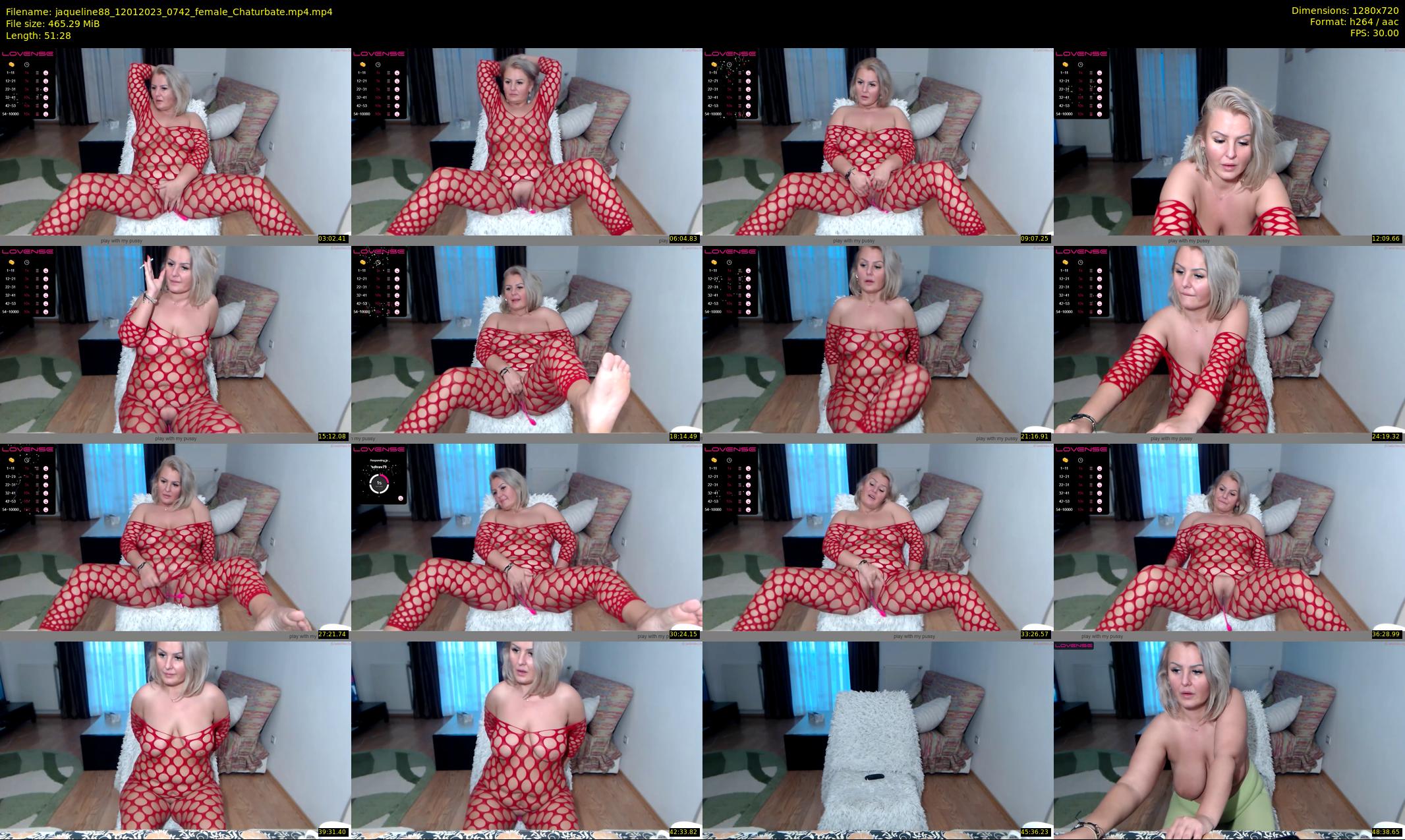 jaqueline88 — 52 minute Chaturbate female cam show recording, 720p, Jan 12, 2023